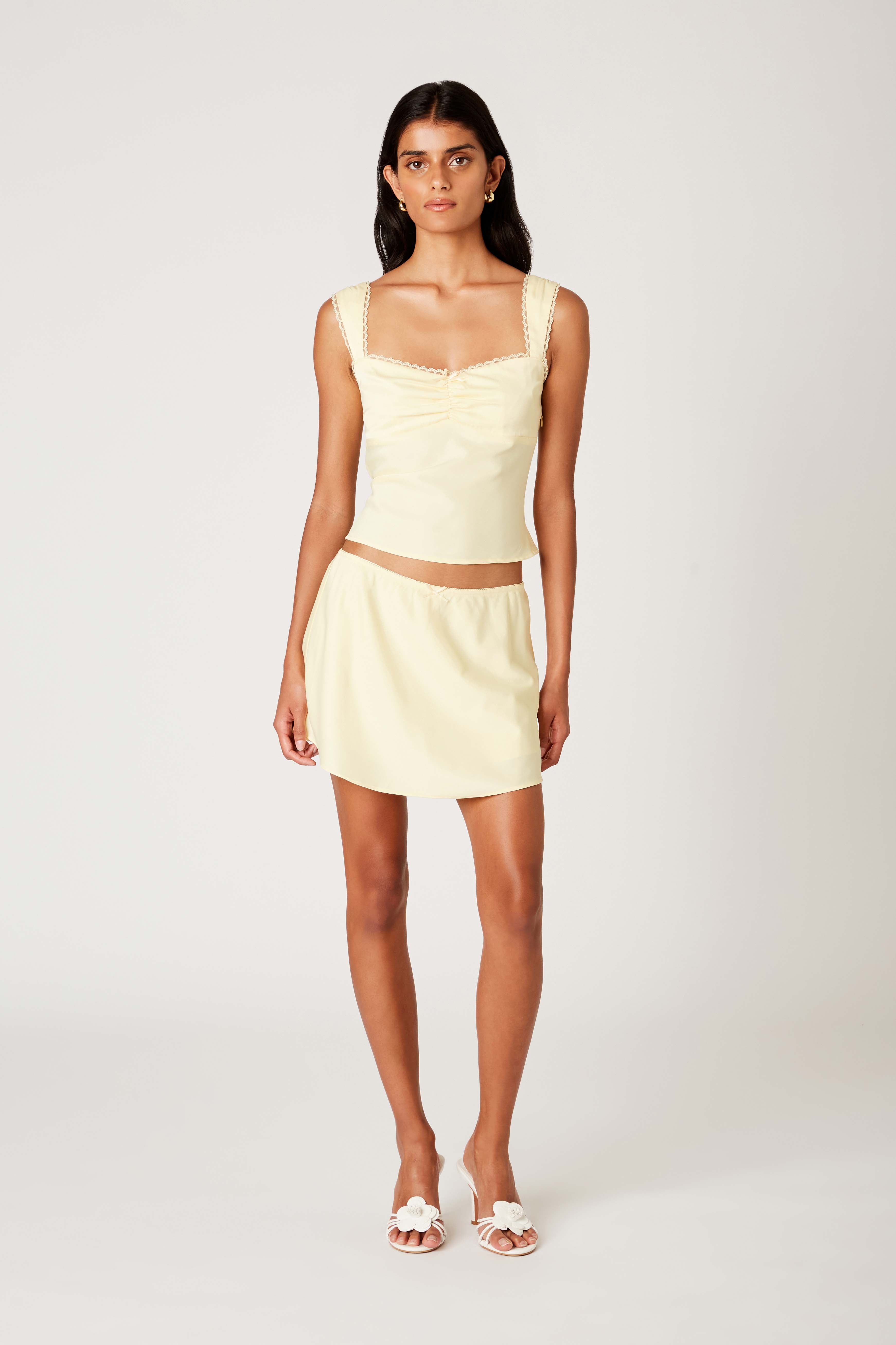 Yolanda Top in butter front view