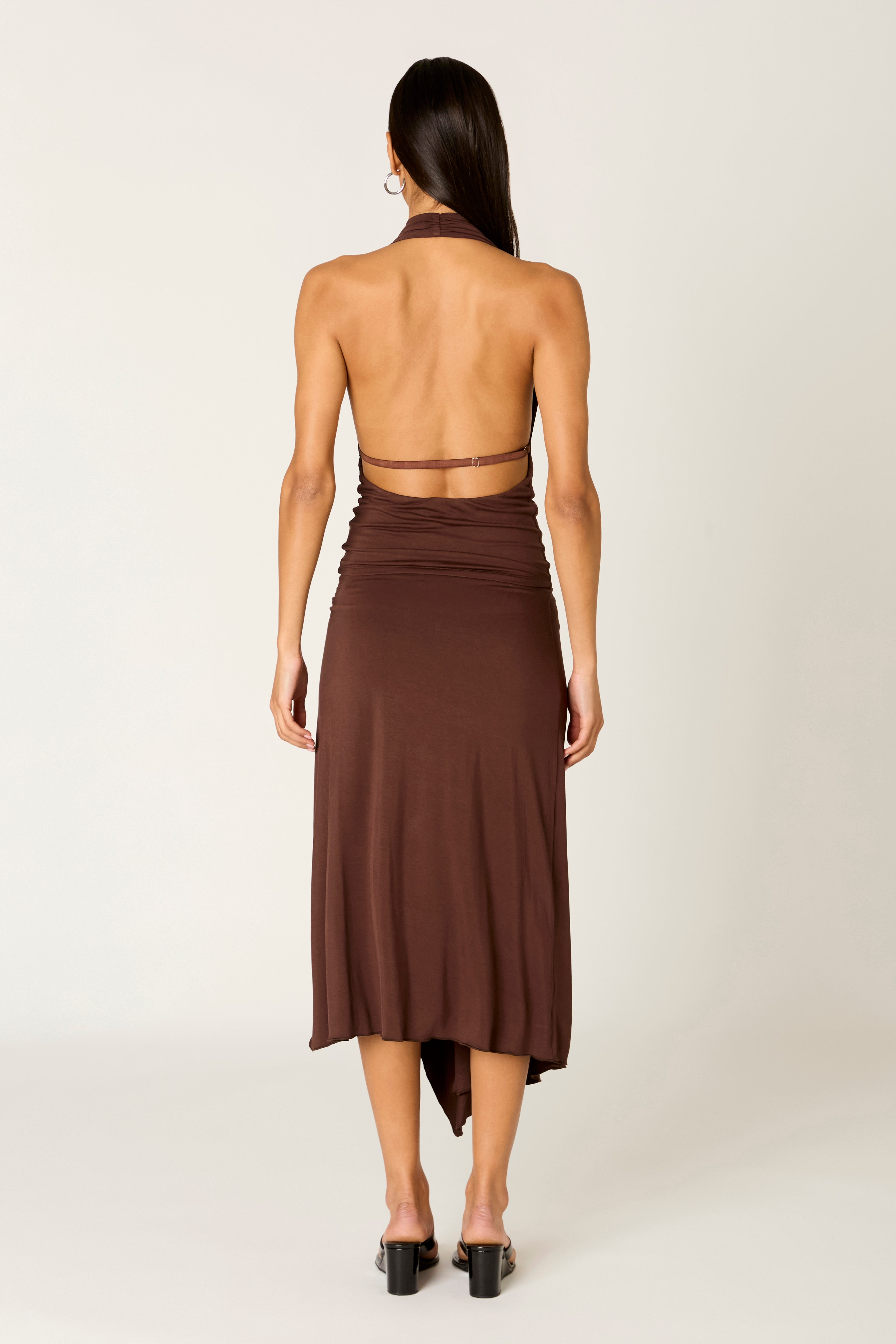 Declan Top in coffee back view