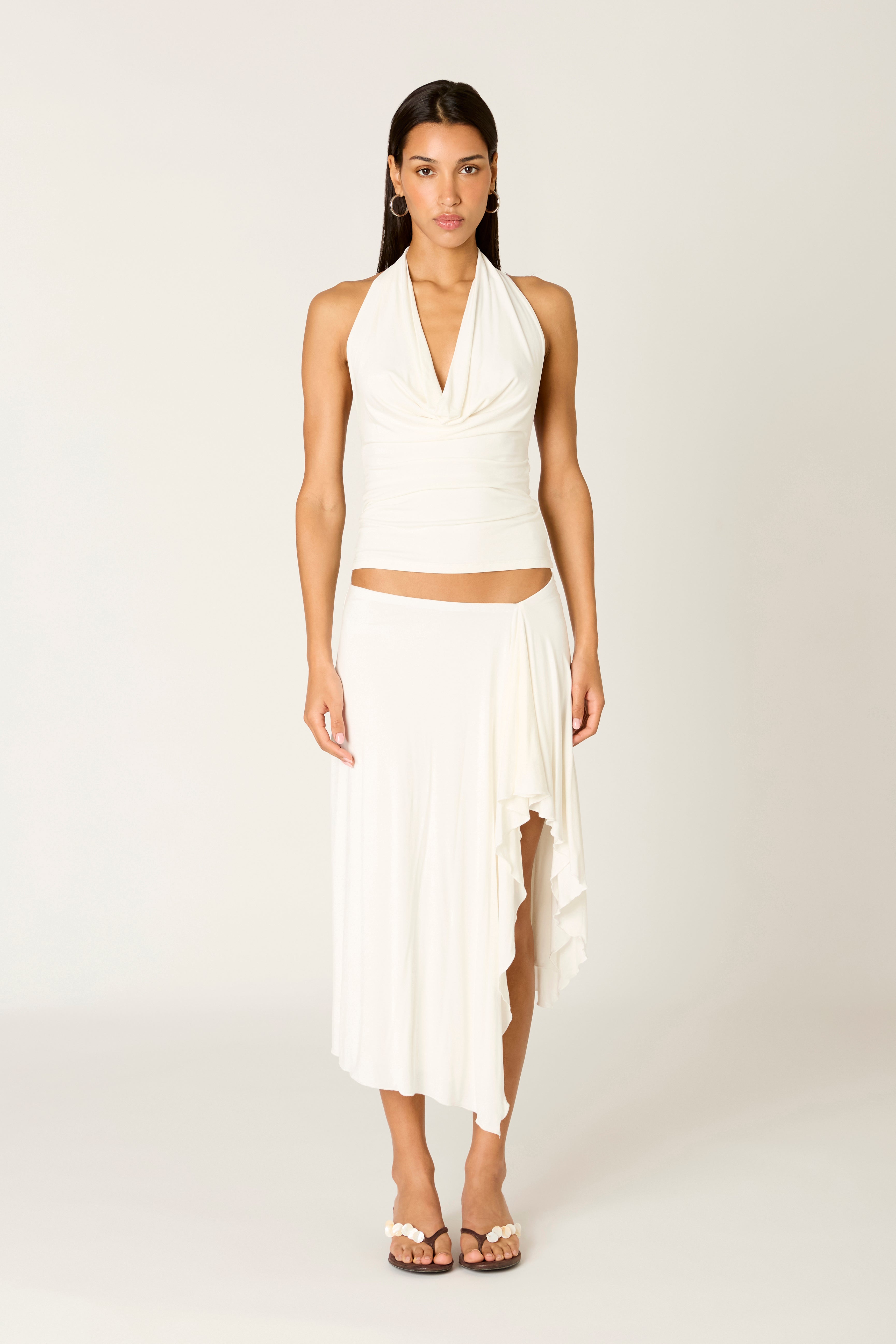 Declan Top in white front view