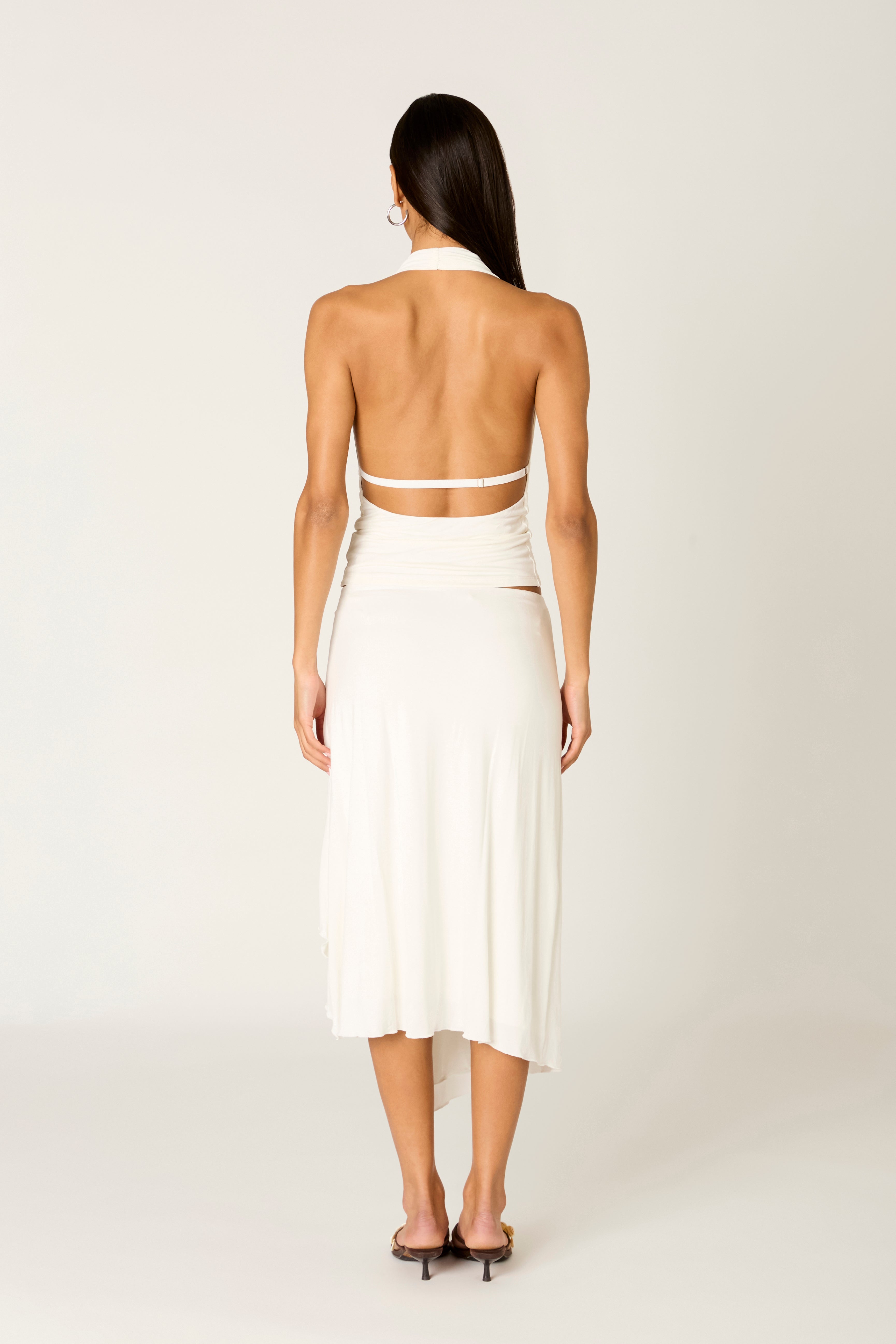 Declan Top in white back view