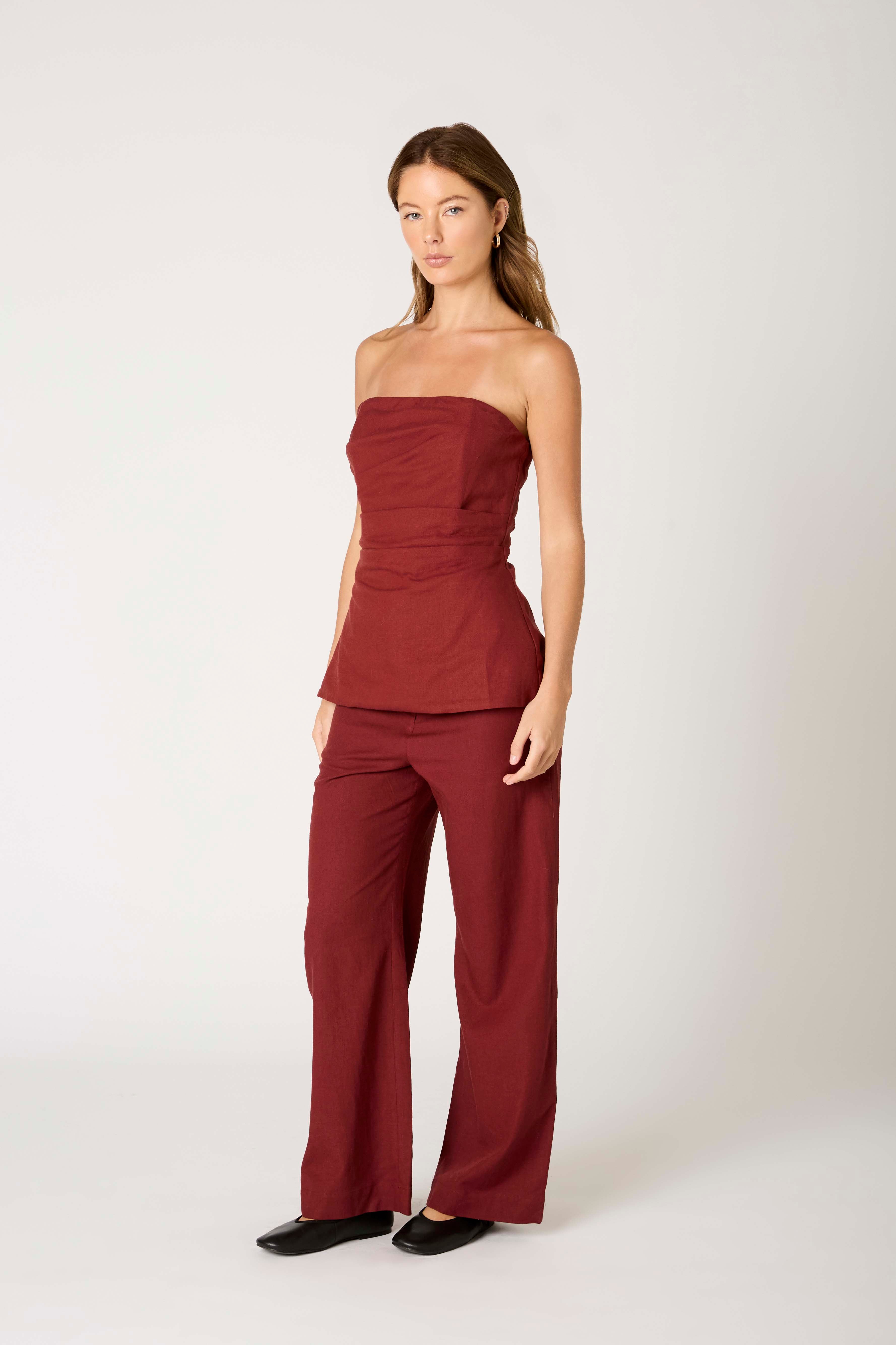 Gordon Top in henna side view