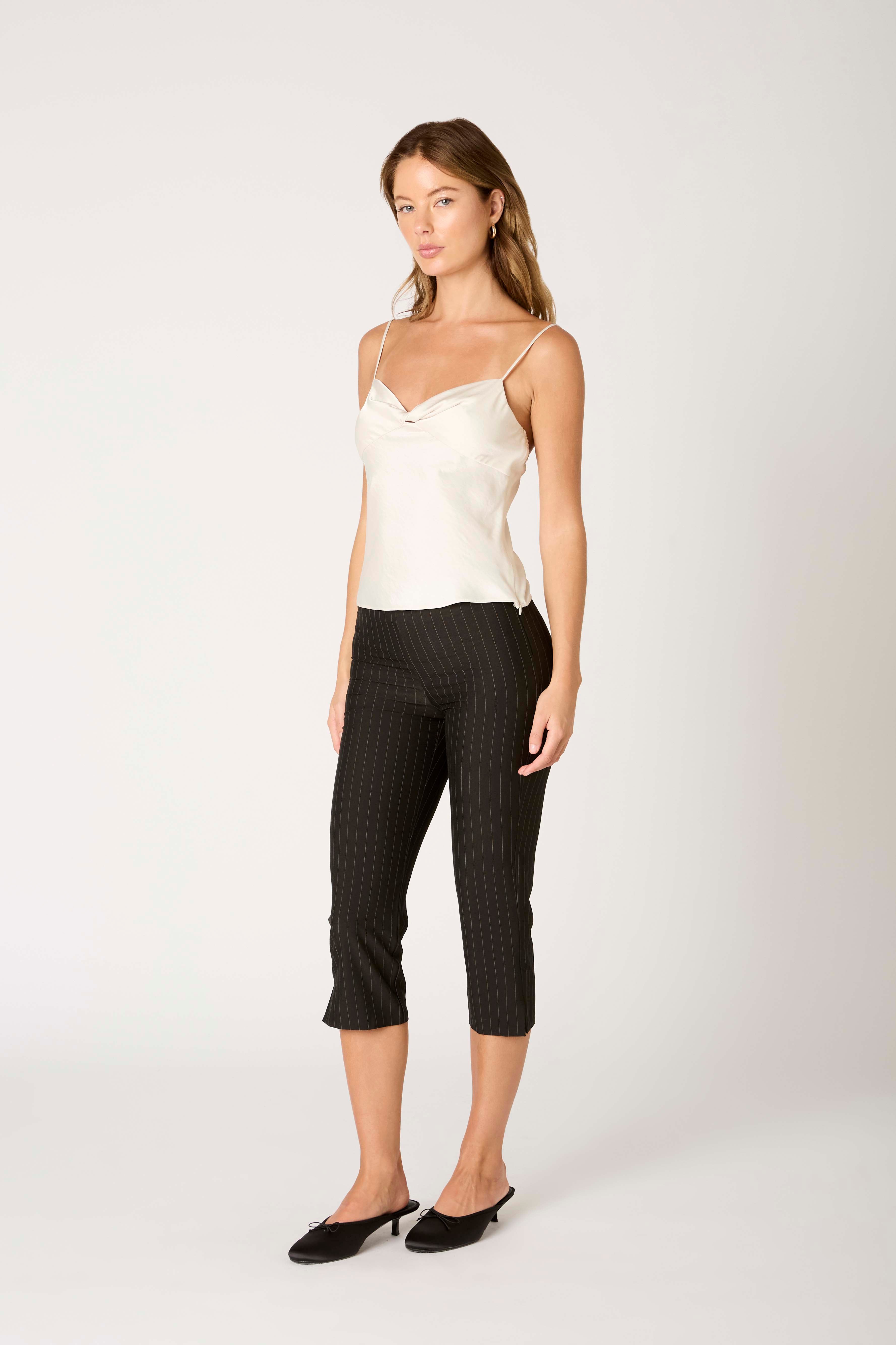 Tripp Top in ivory side view