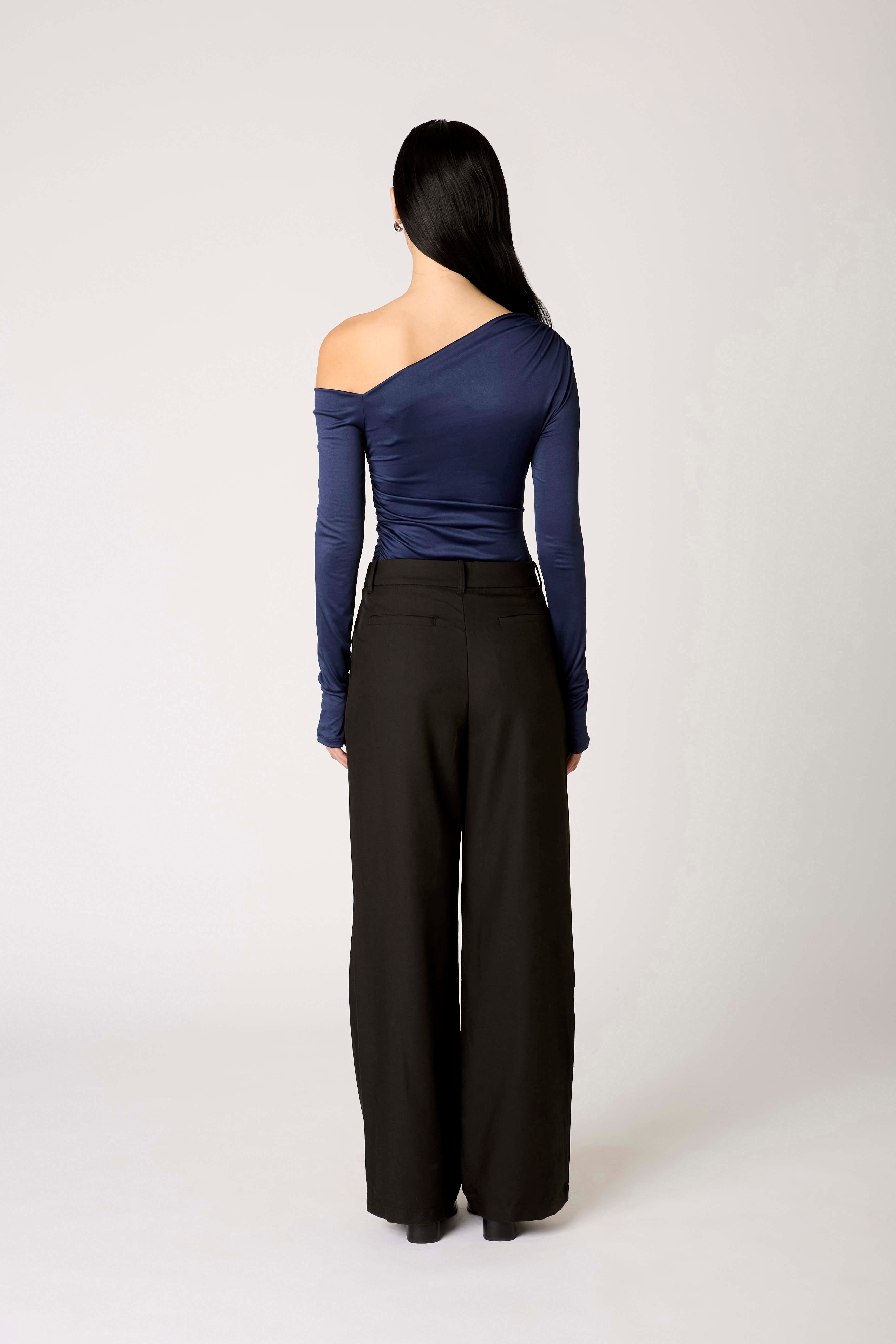 Cleo Top in navy back view