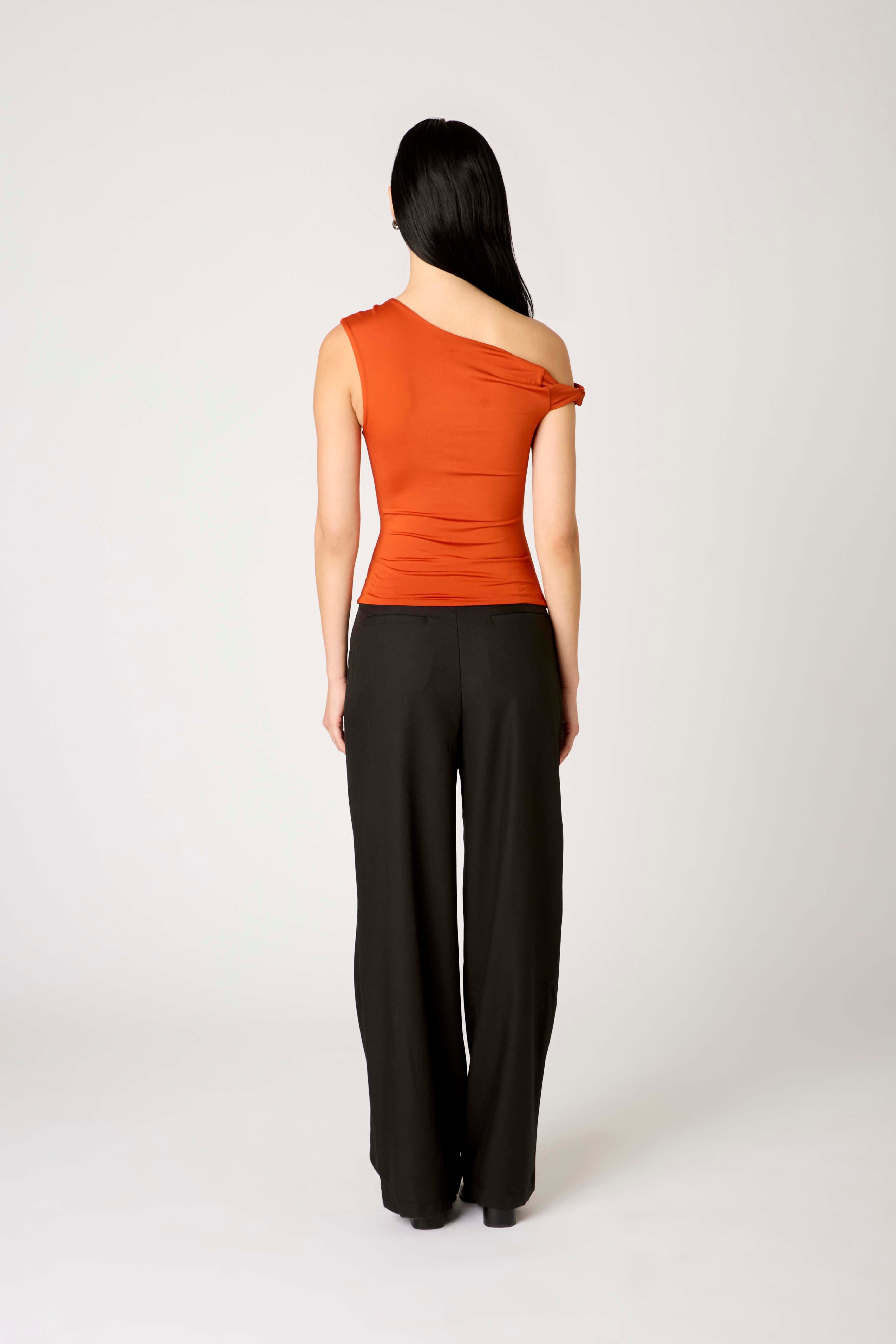 Fraise Top in rust back view 