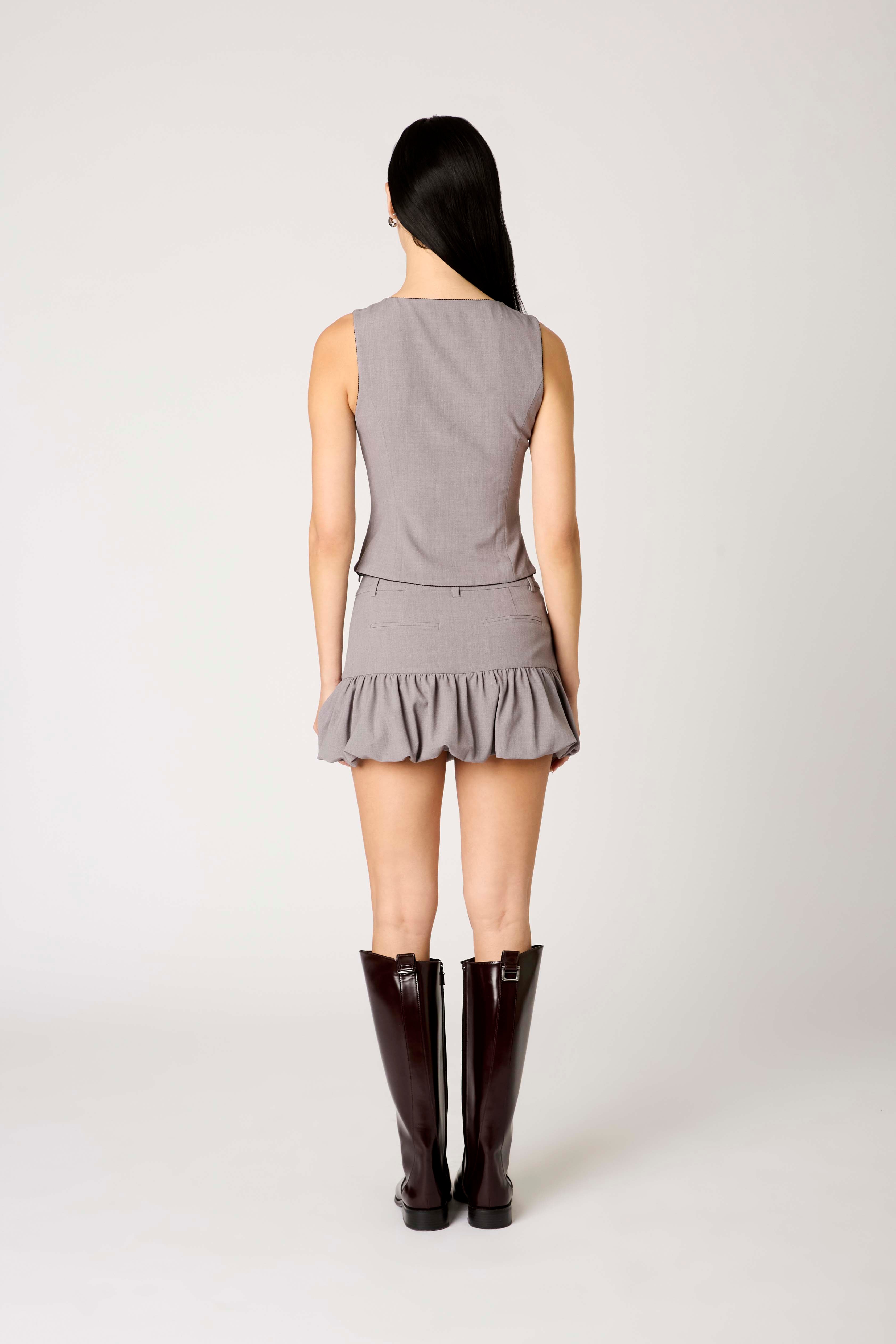 Anouk Top in grey back view