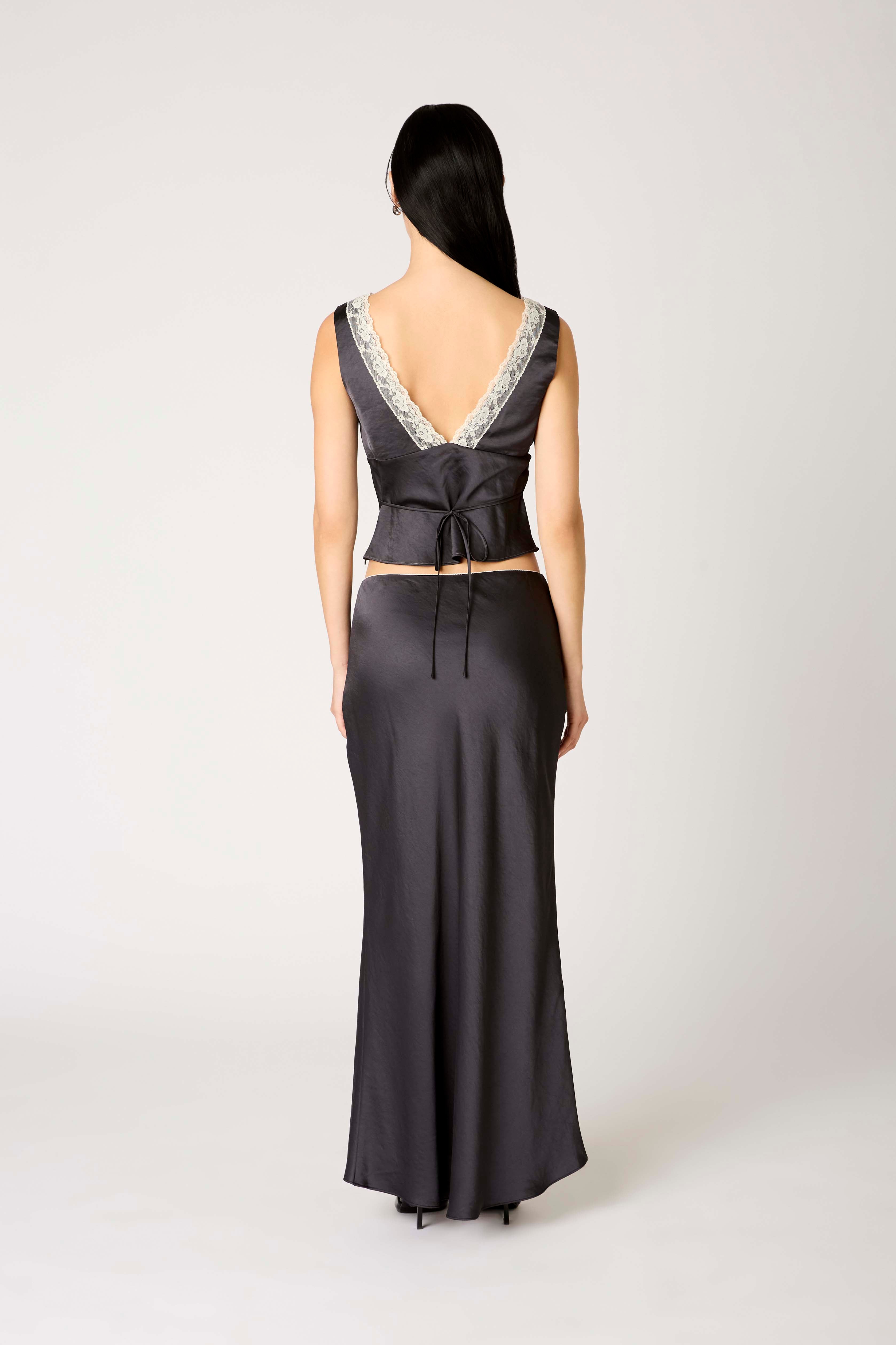 Celia Top in soot back view
