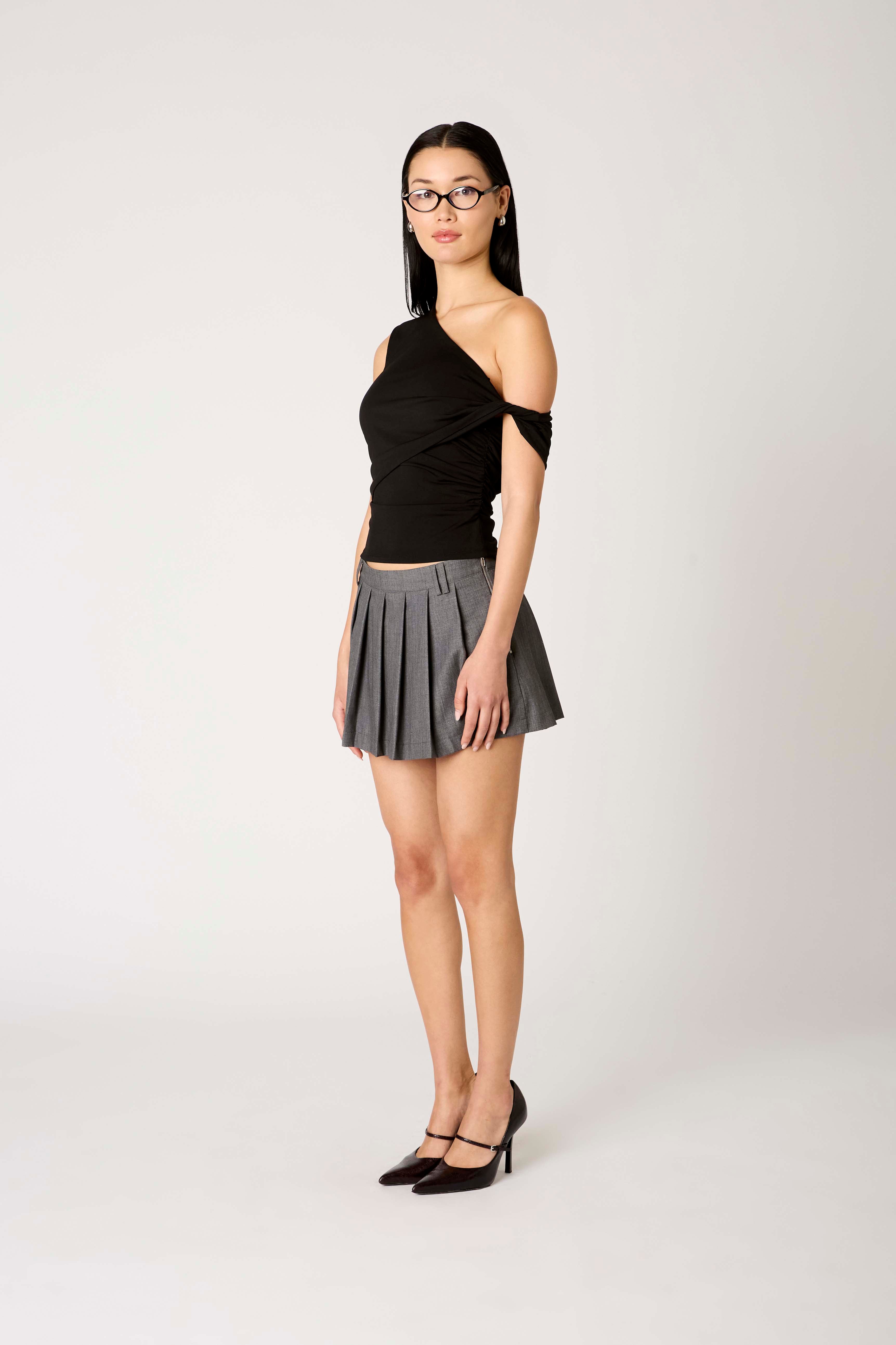 Sylvie Top in black side view