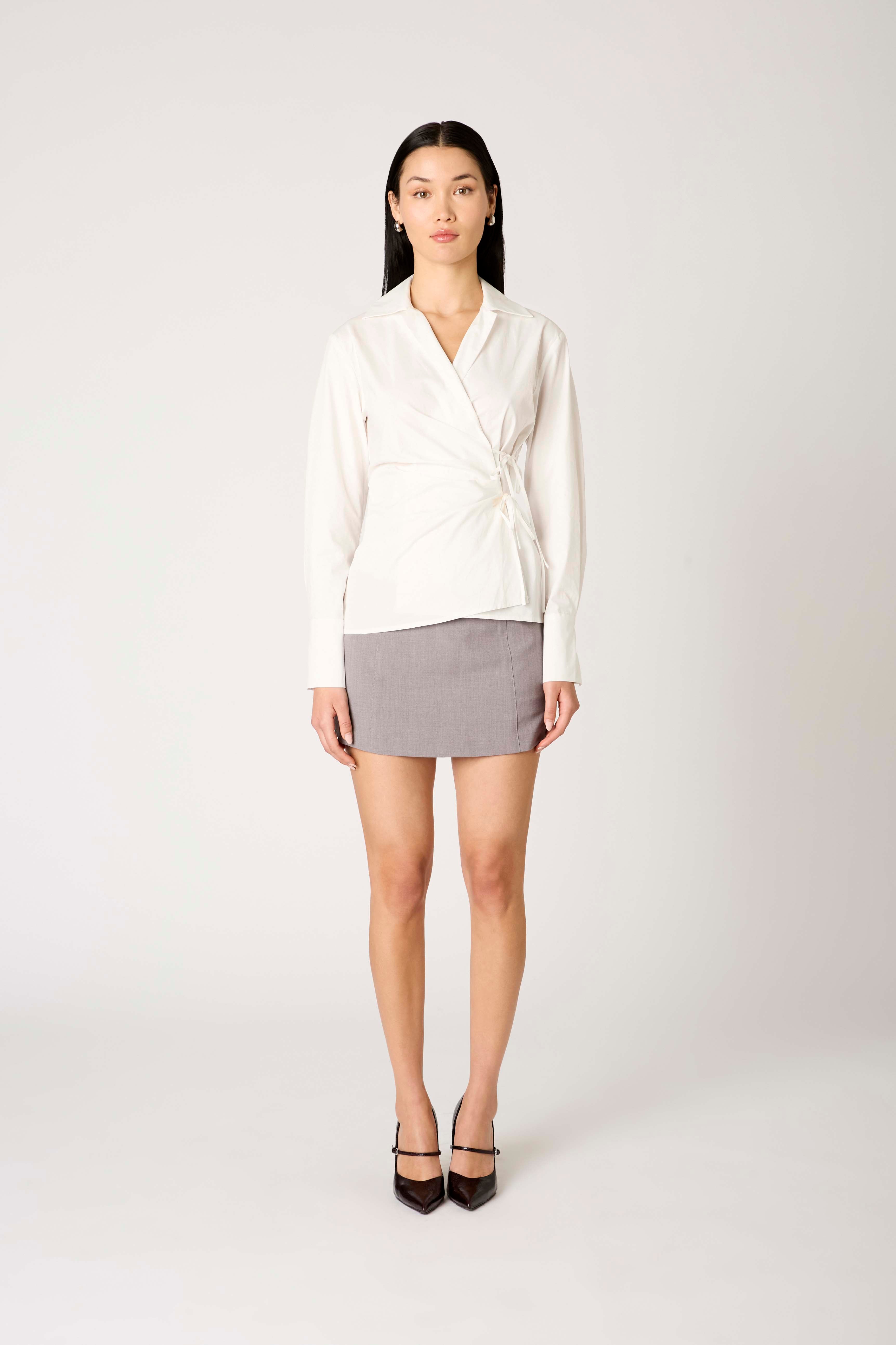 Eliska Shirt in white front view