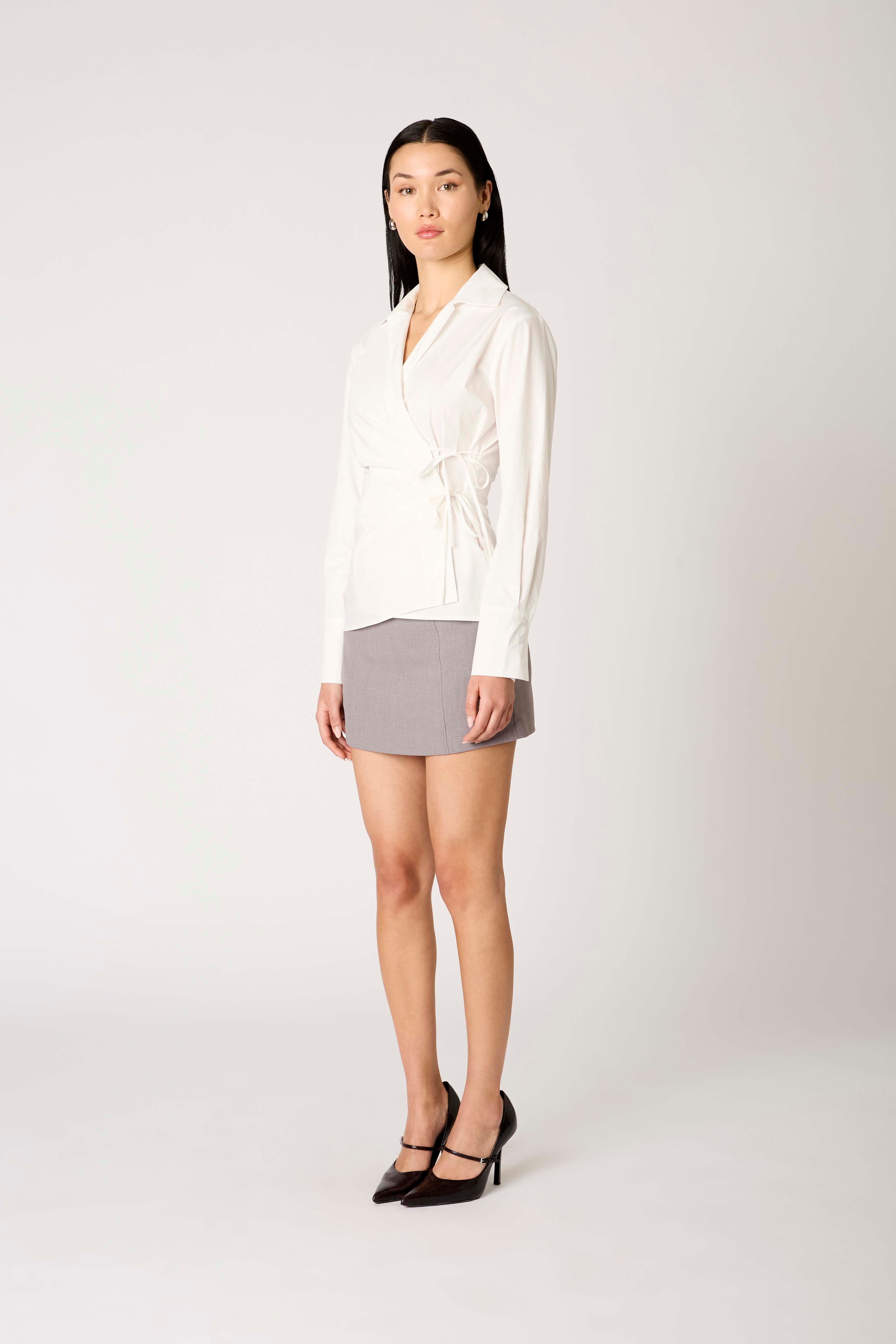 Eliska Shirt in white side view
