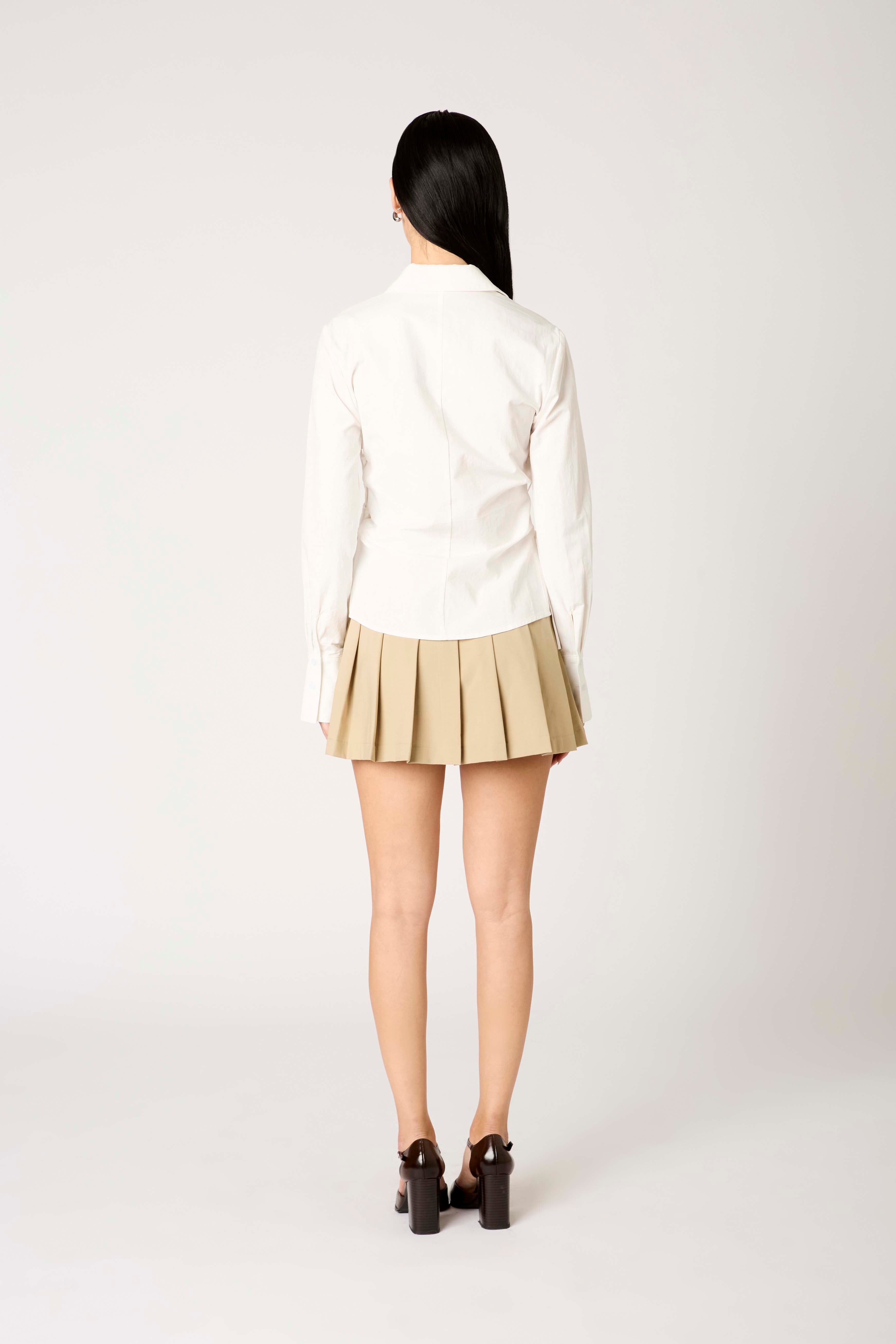Alara Shirt in white back view