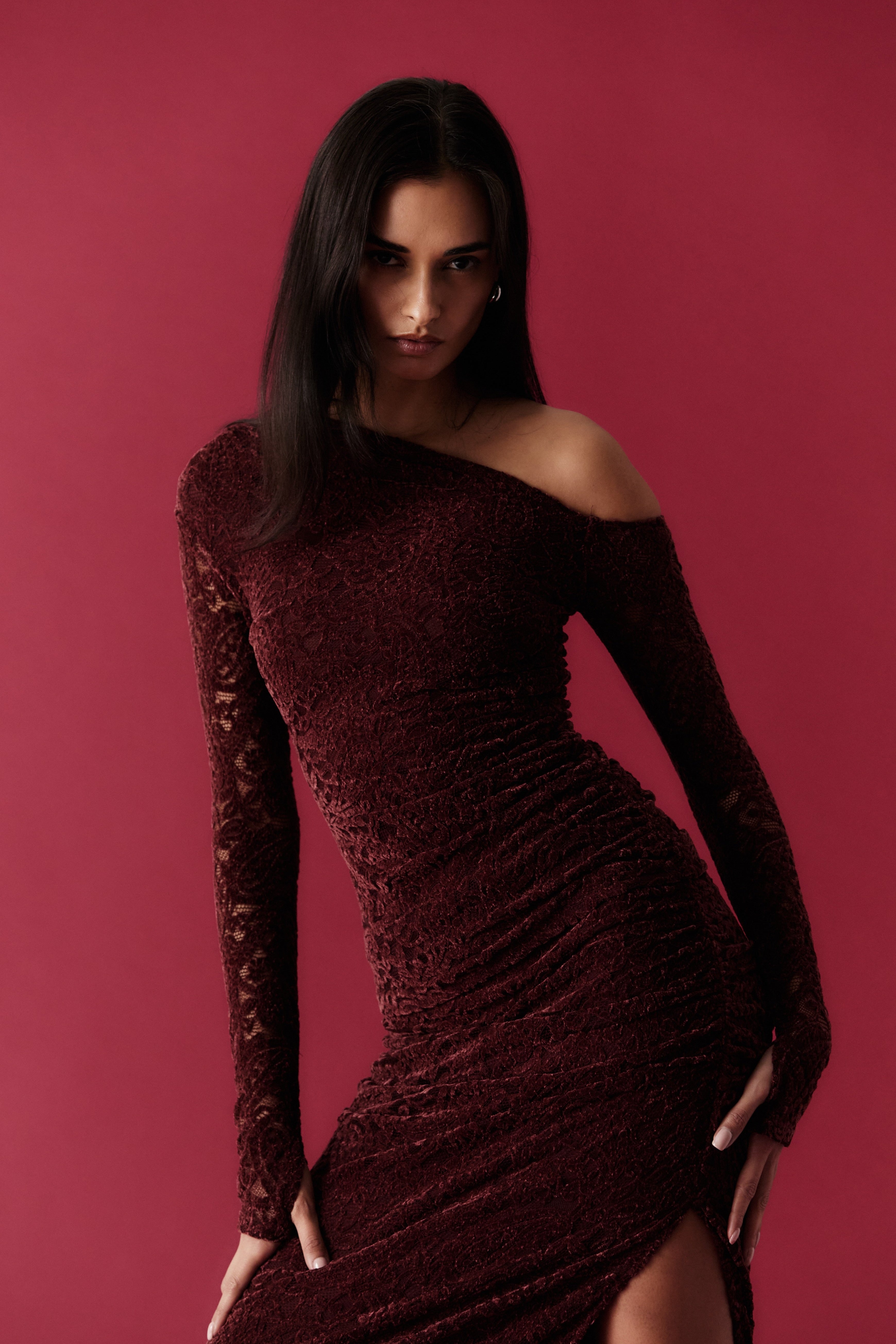 Cleo Top in cocoa front view