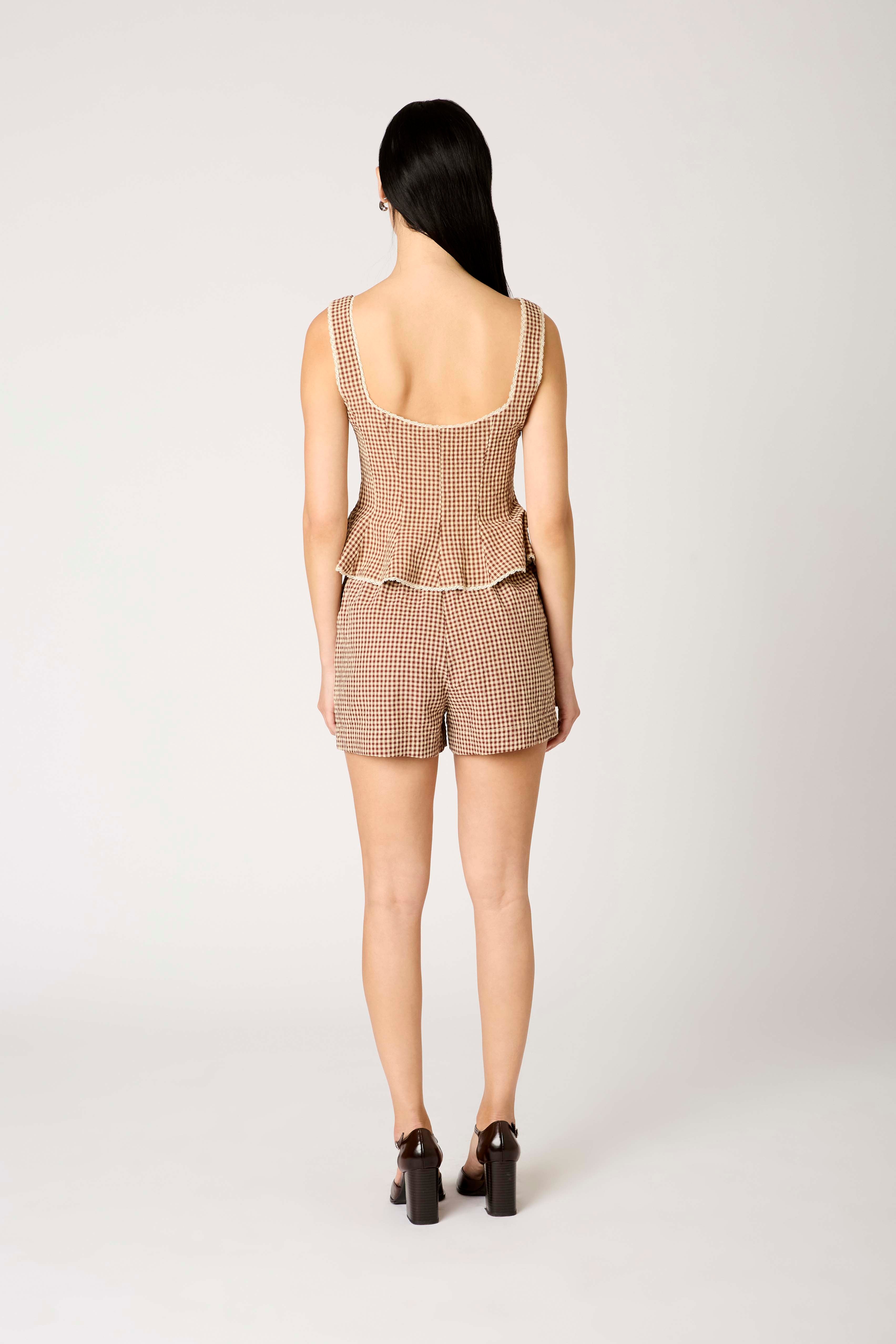 Calliope Top in henna back view