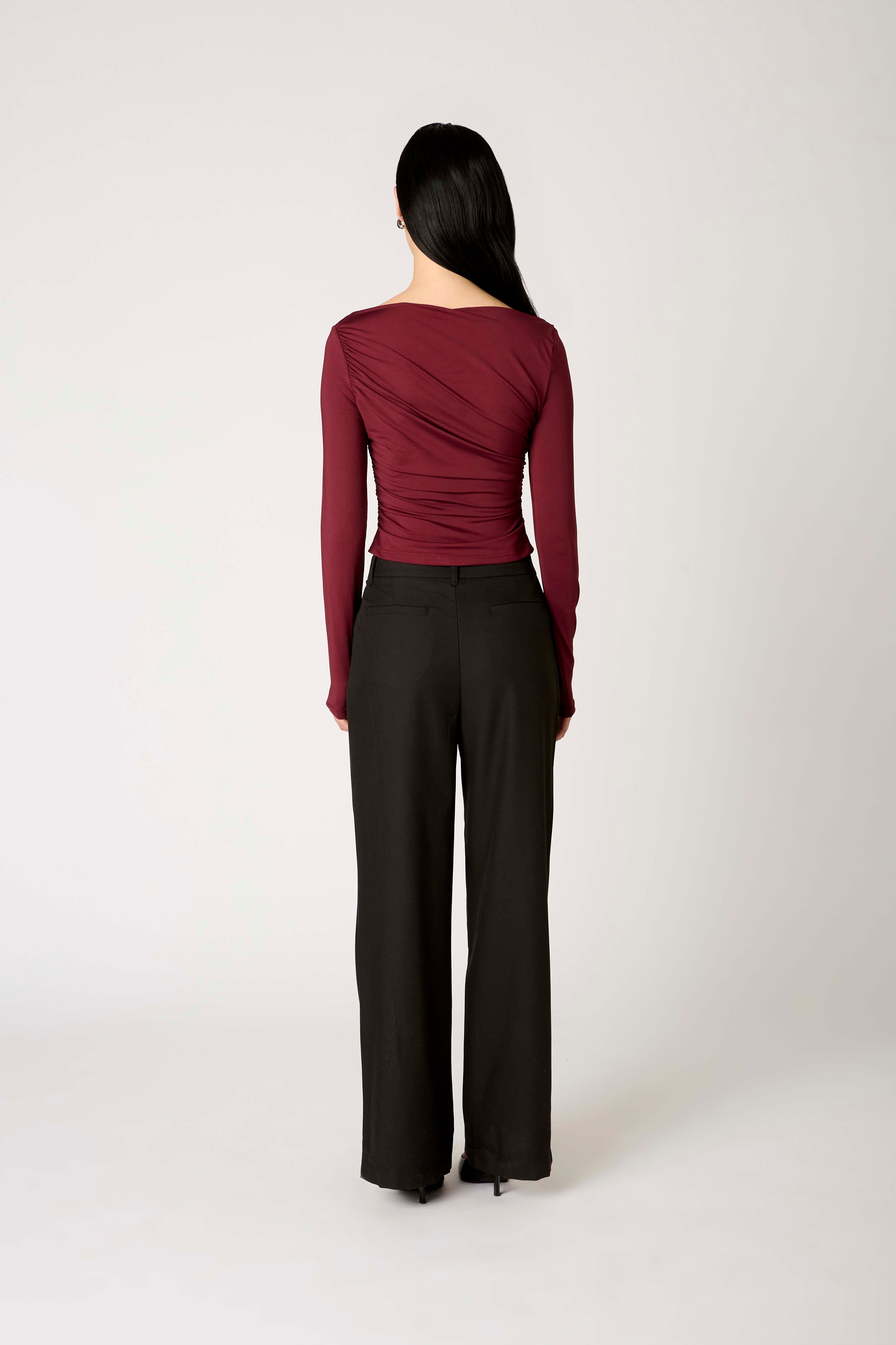 Isabeau Top in chianti back view