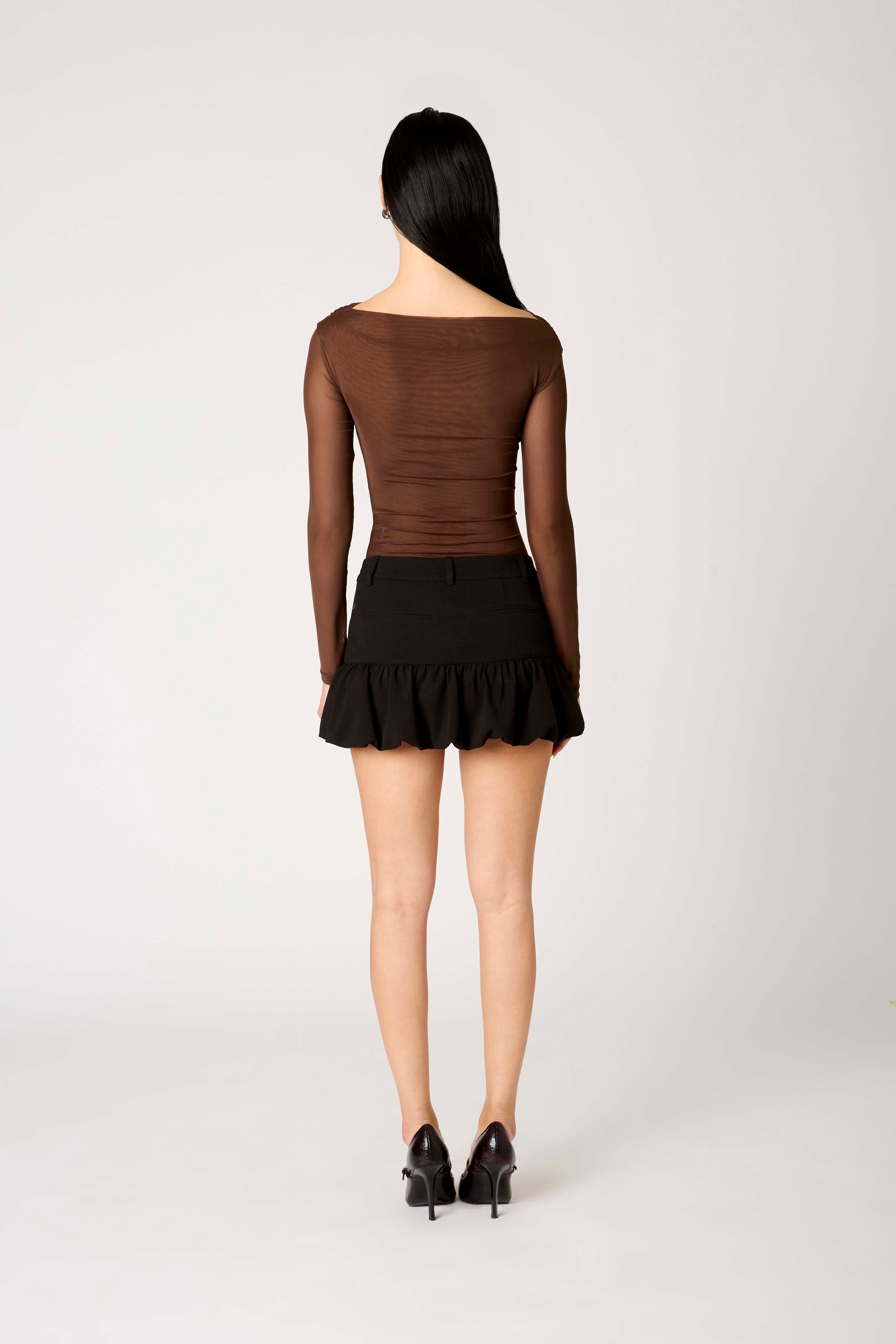 Aria Top in espresso back view