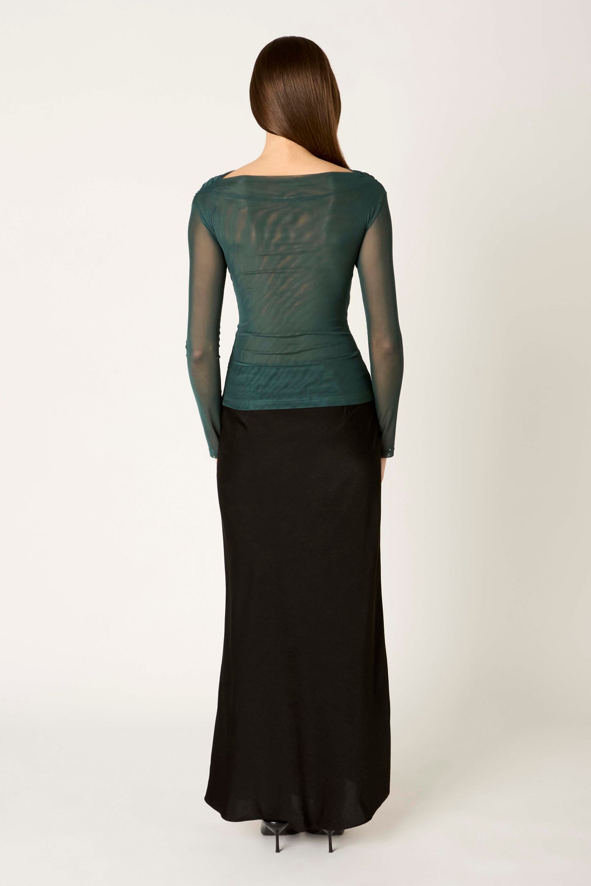 Aria Top in hunter back view