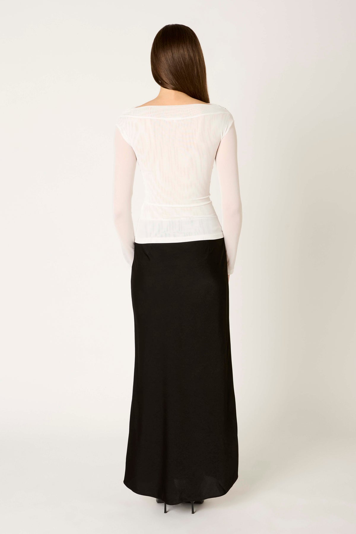 Aria Top in white back view