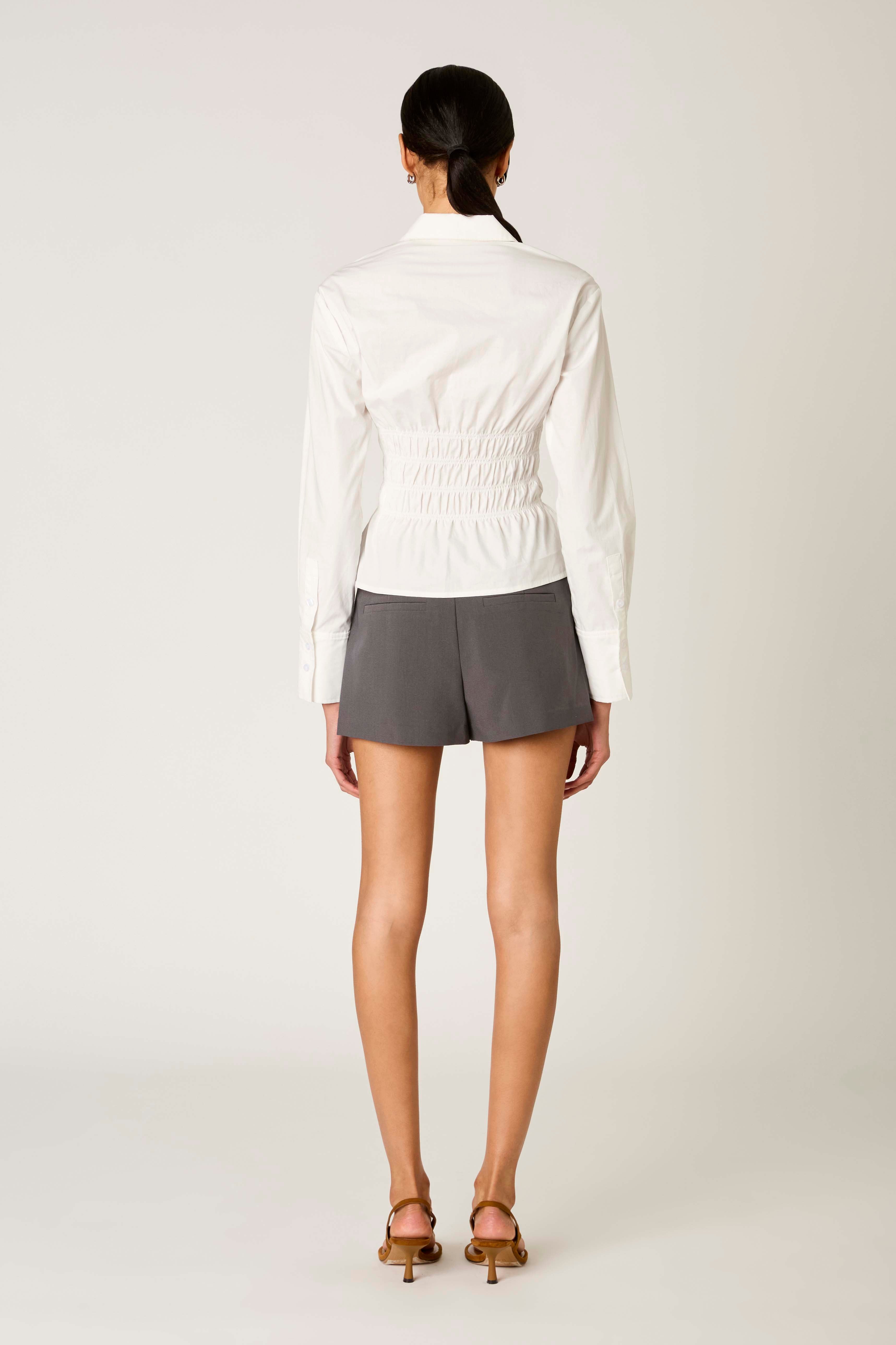 Bixel Shirt in white back view