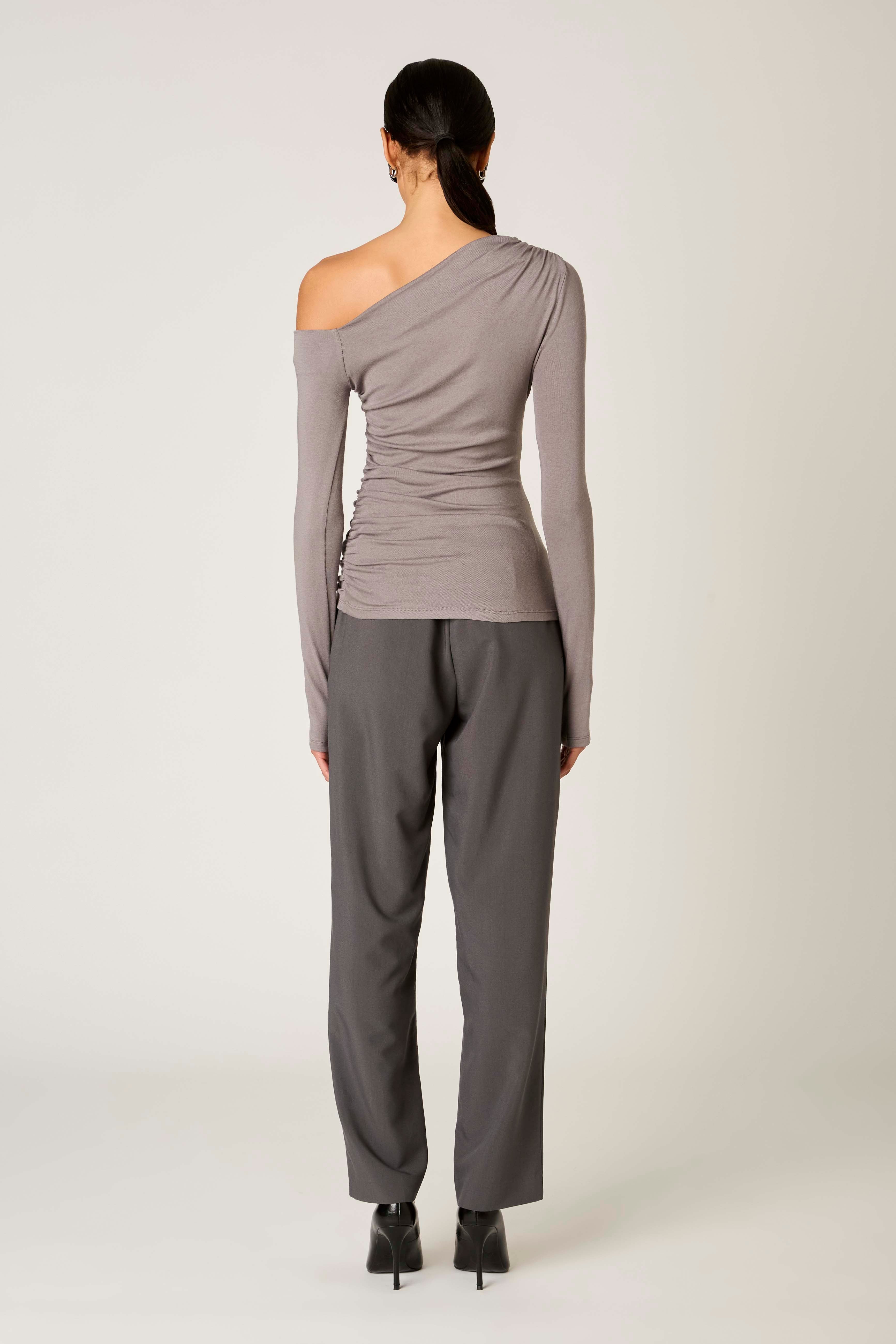 Cleo Top in grey back view