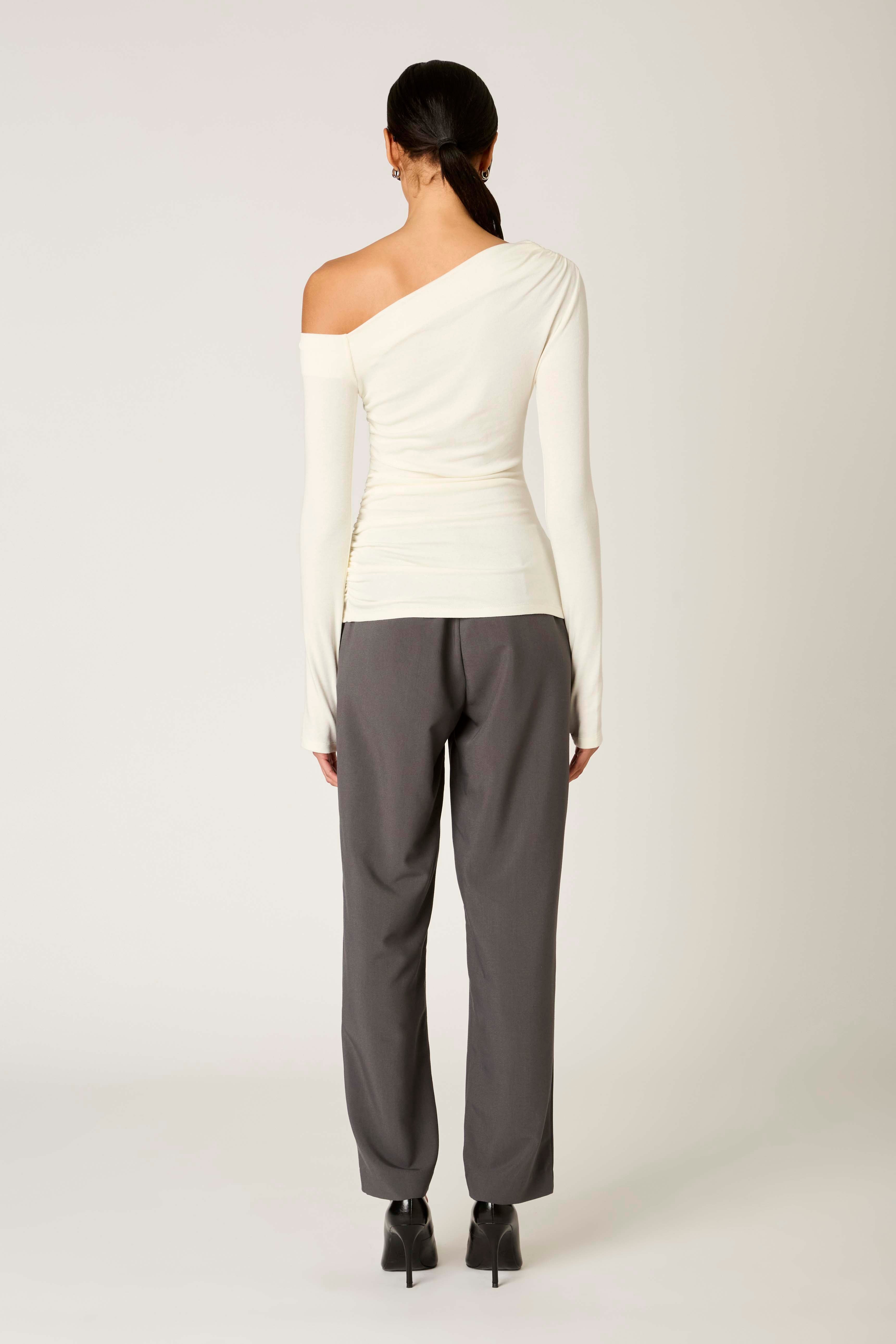 Cleo Top in ivory back view