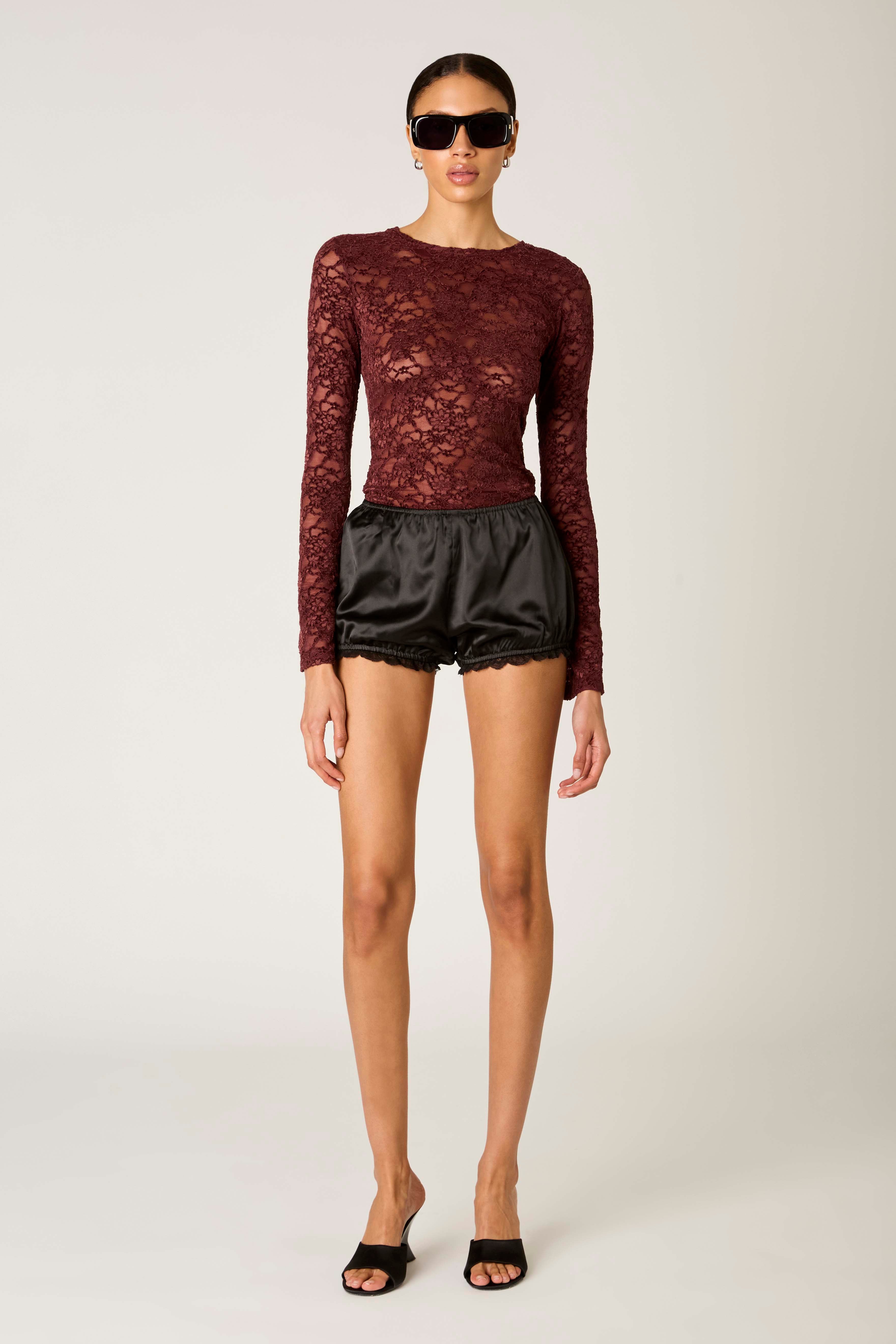 Fox Top in scarlet front view