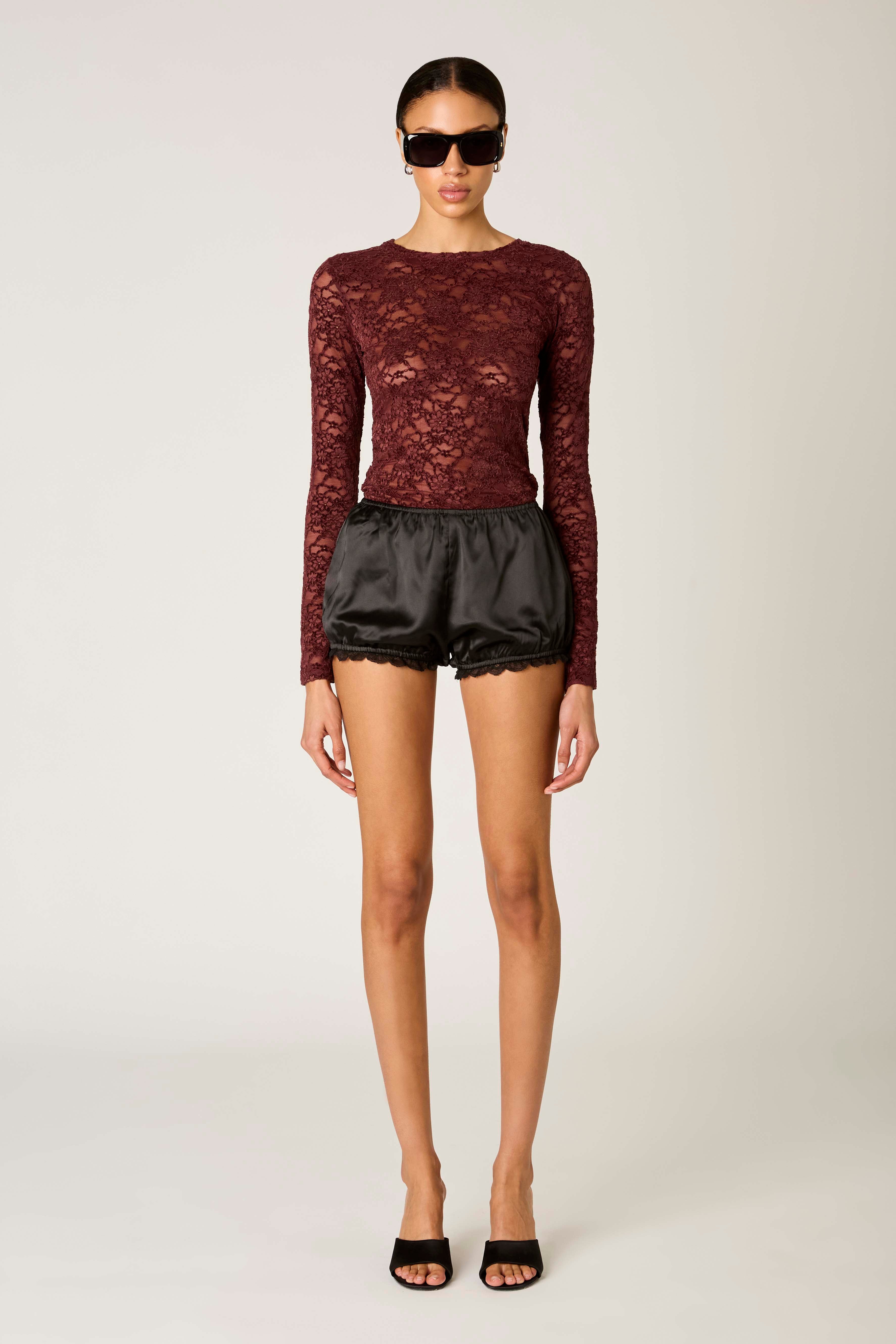 Fox Top in scarlet front view