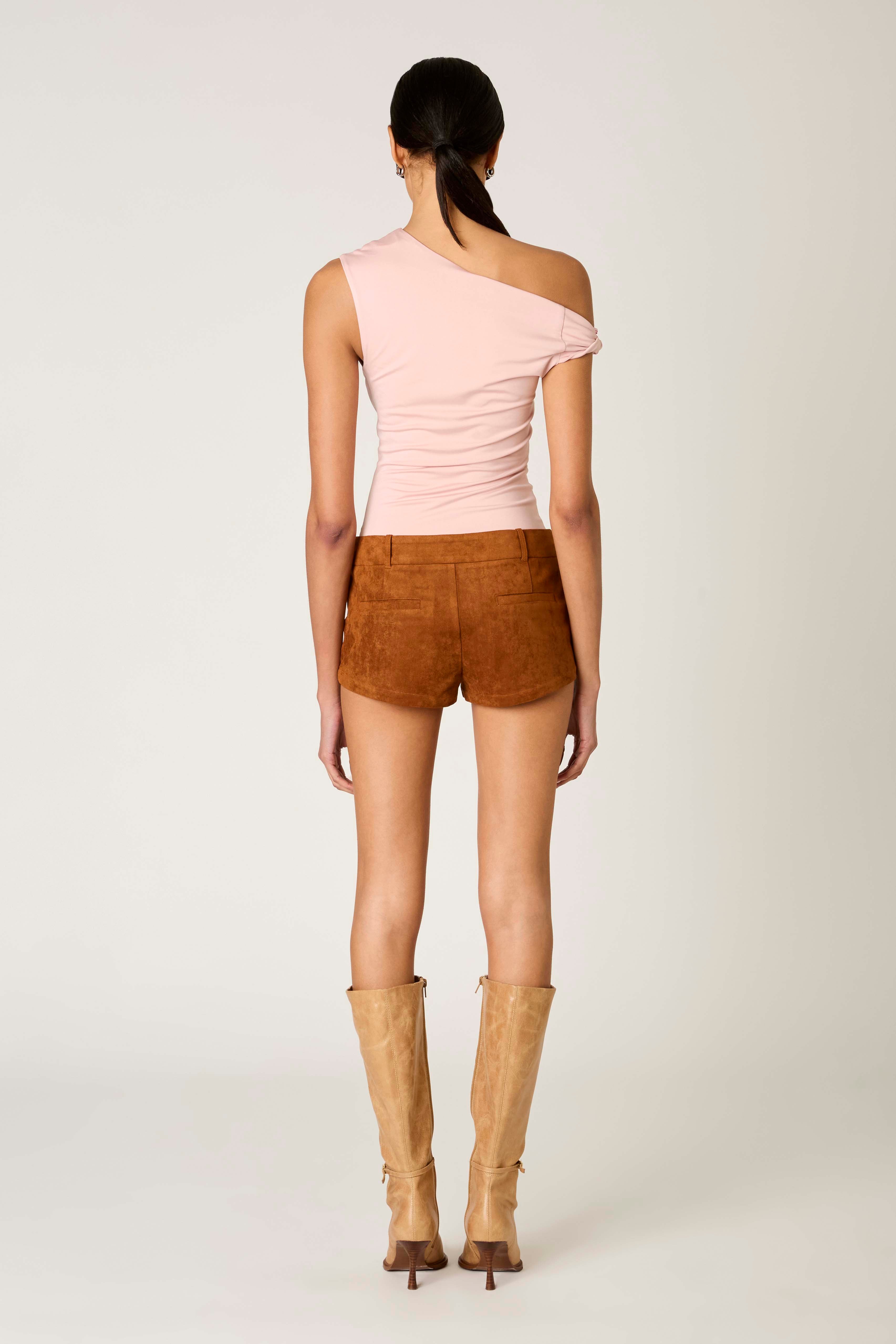 Fraise Top in cameo pink back view