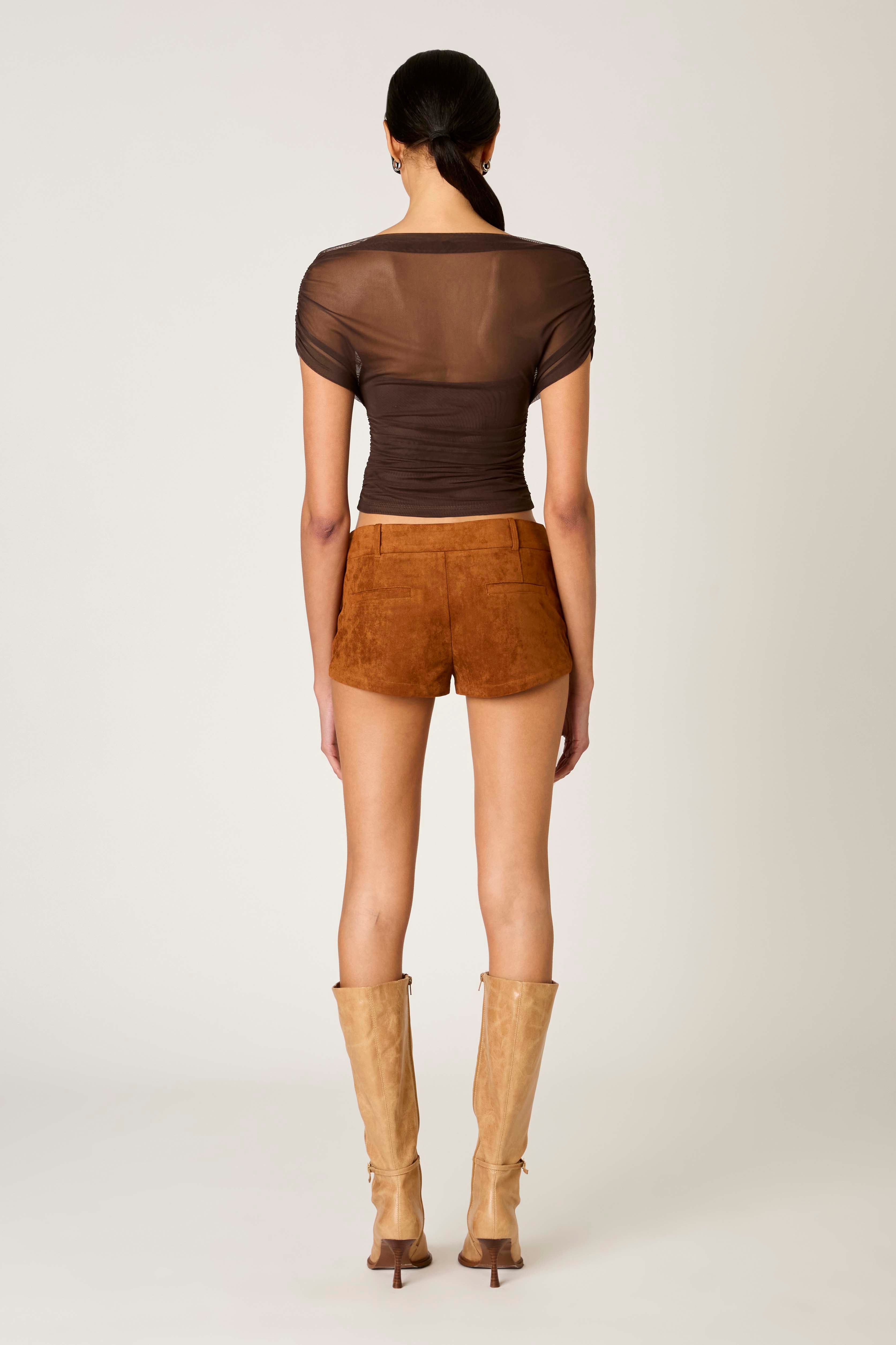Yale Top in espresso back view
