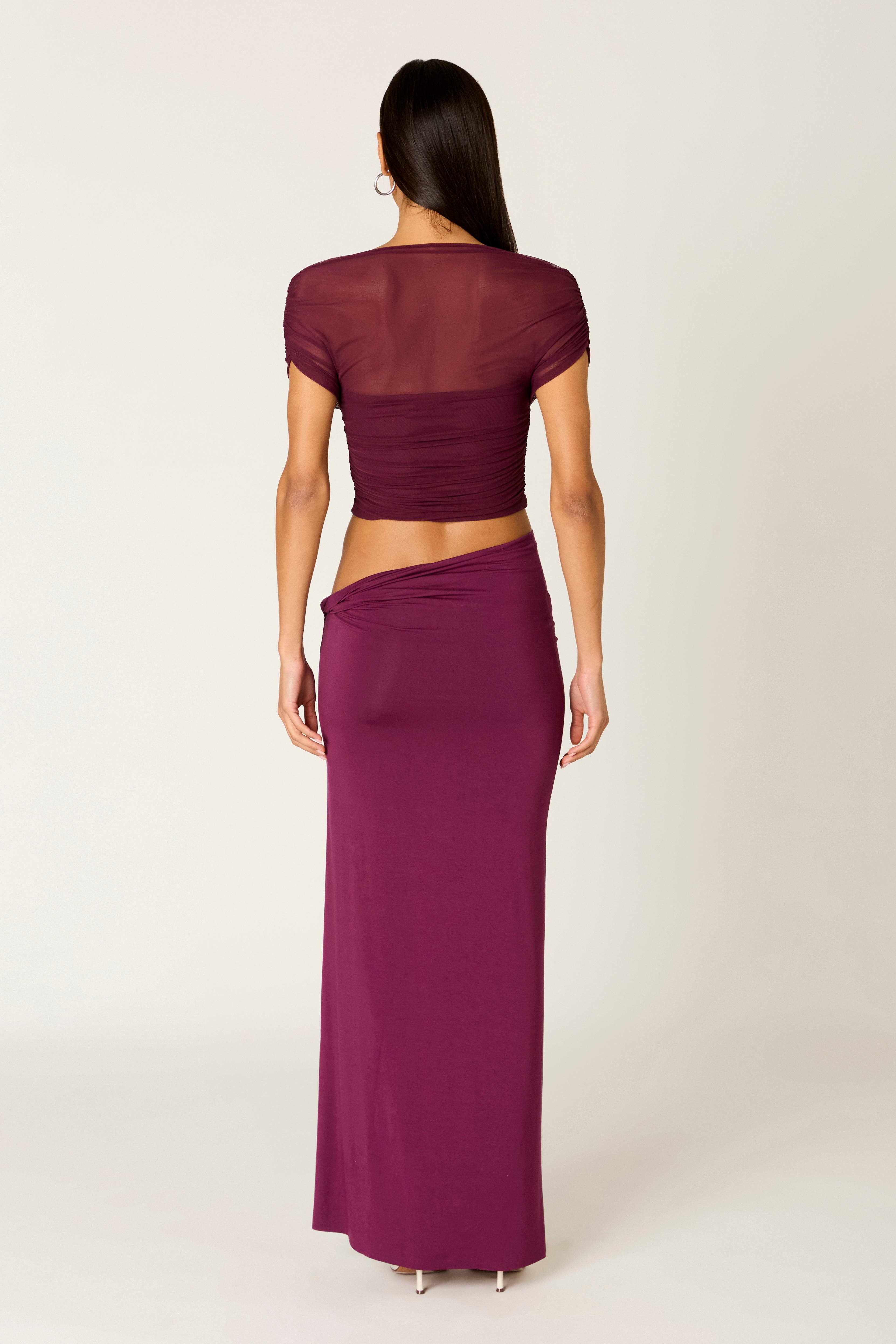 Yale Top in plum back view