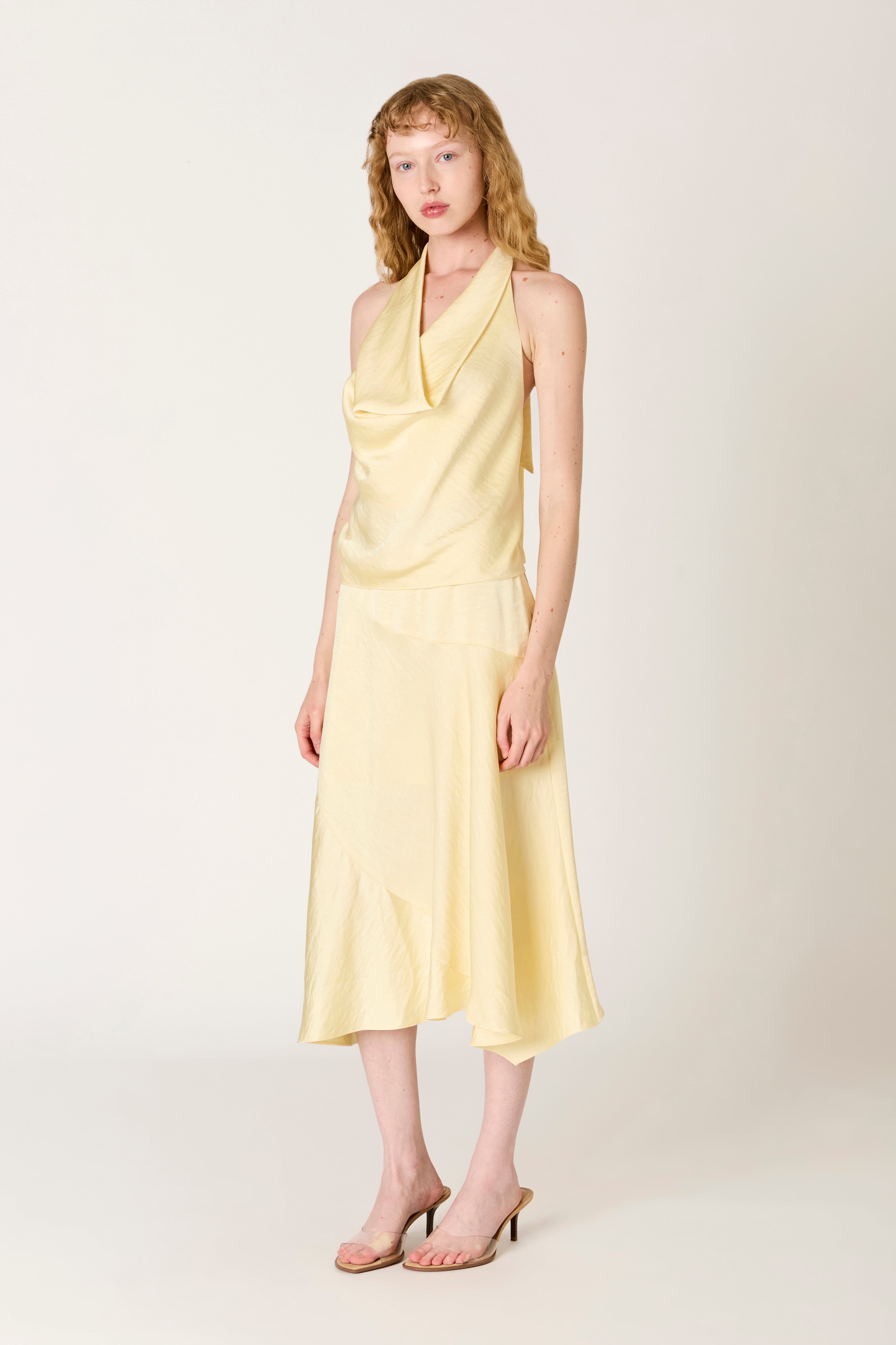 Solana Top in butter side view