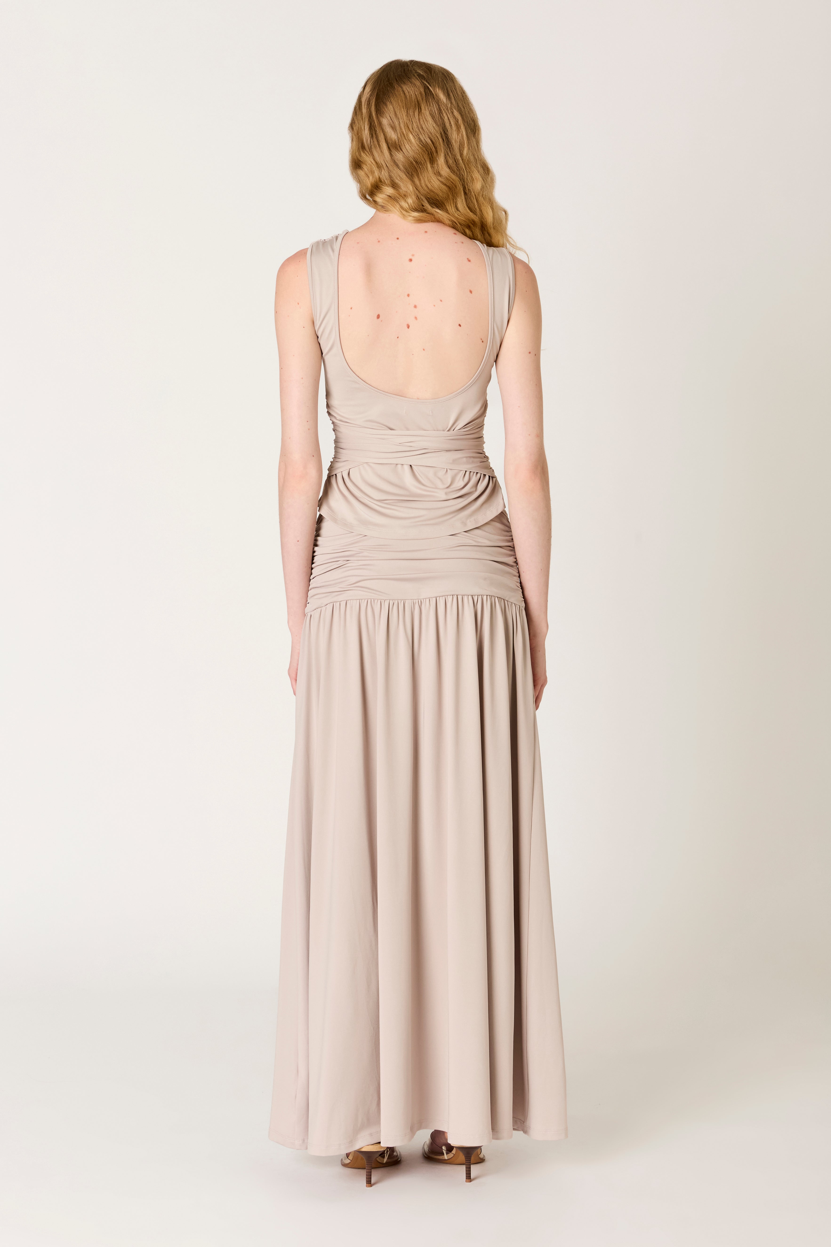 Fabula Top in clay back view