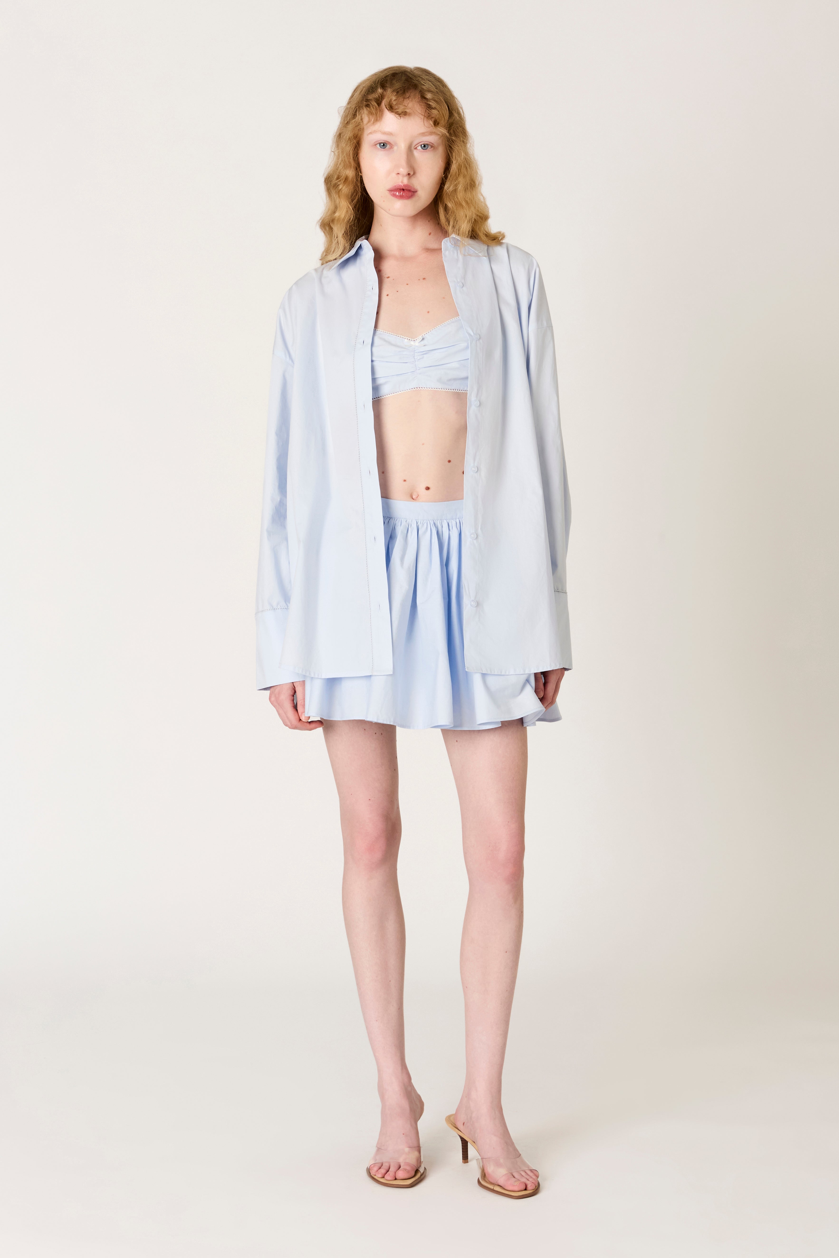 Bea Shirt in sky front view