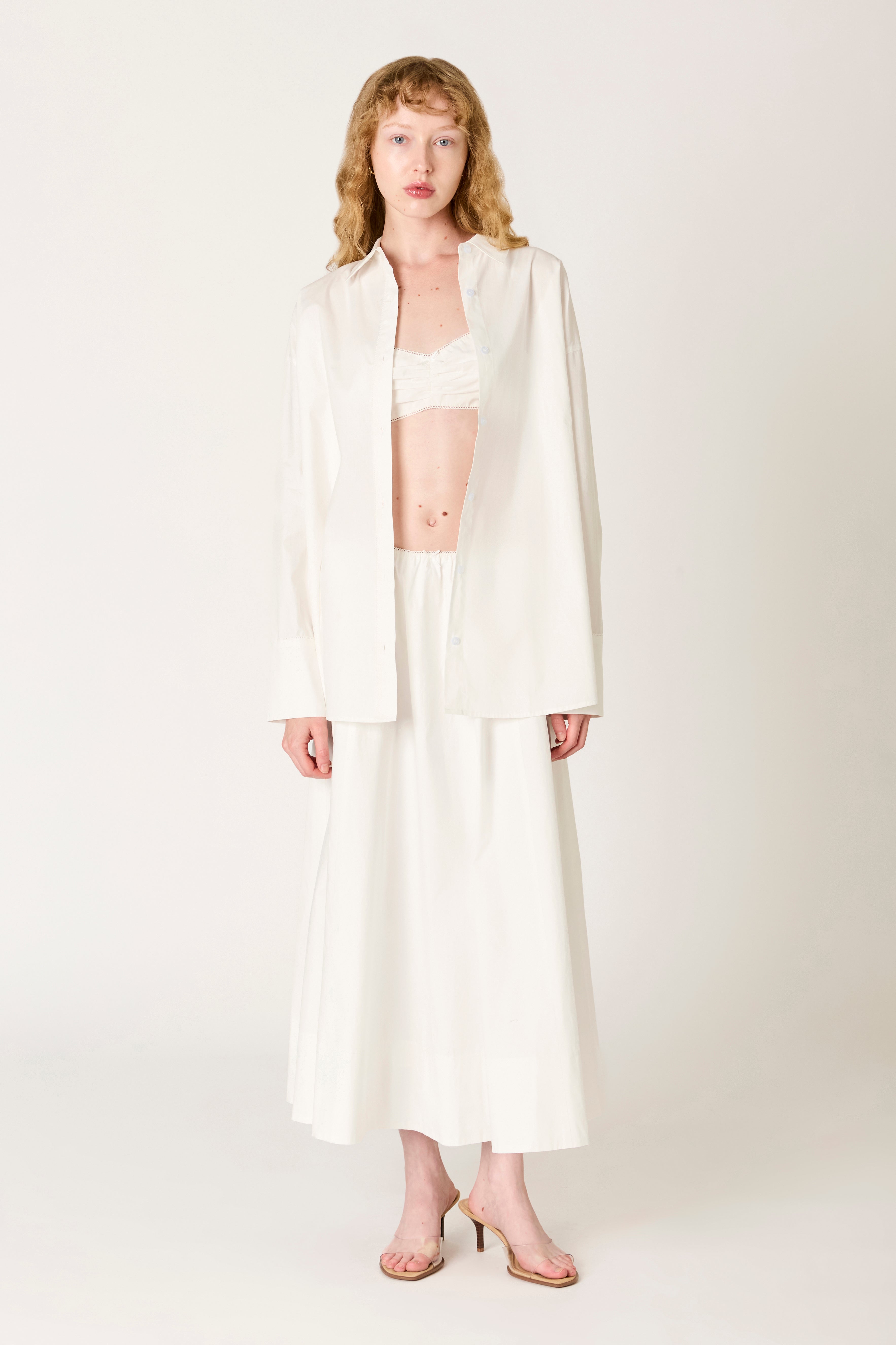 Bea Shirt in white front view