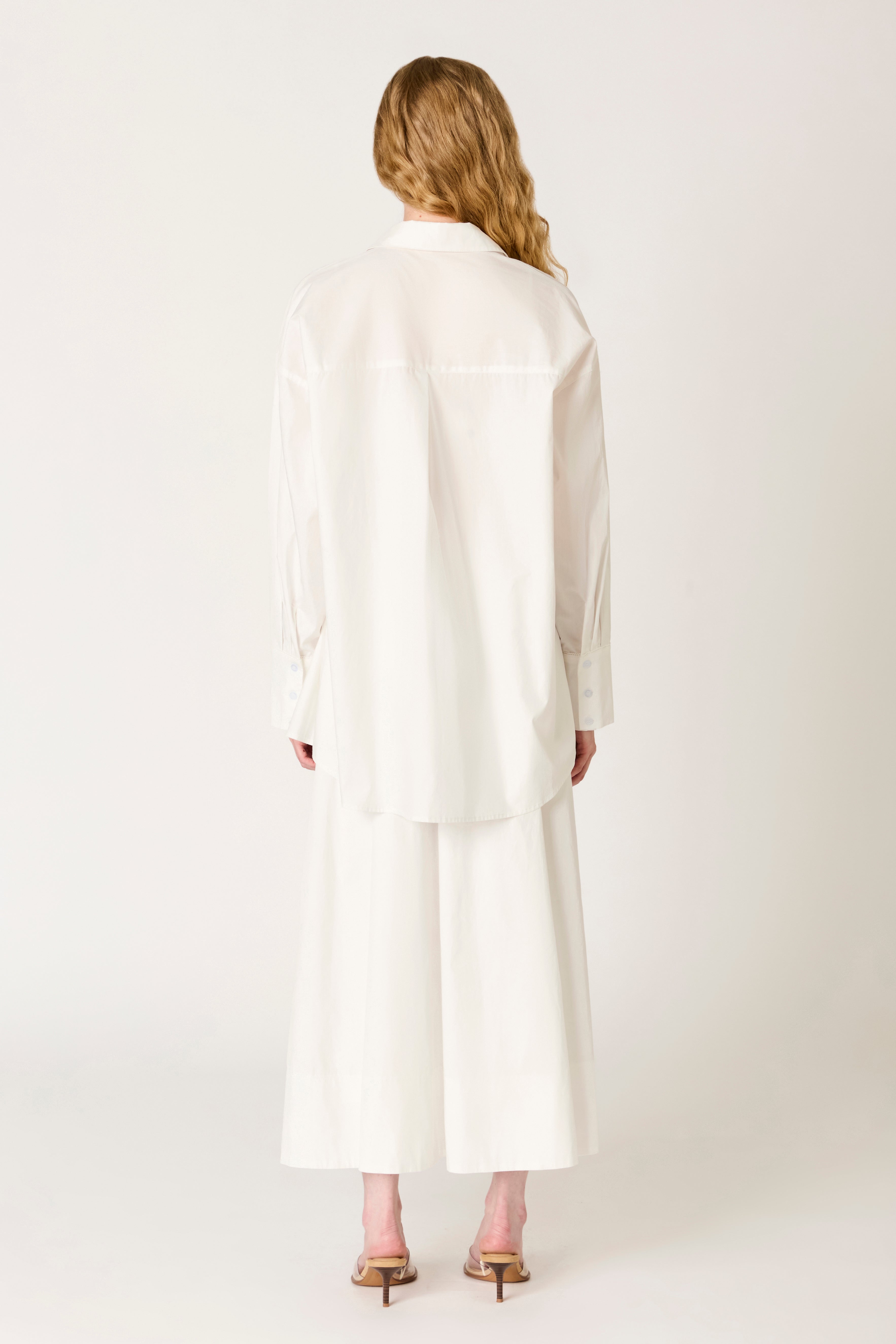 Bea Shirt in white back view