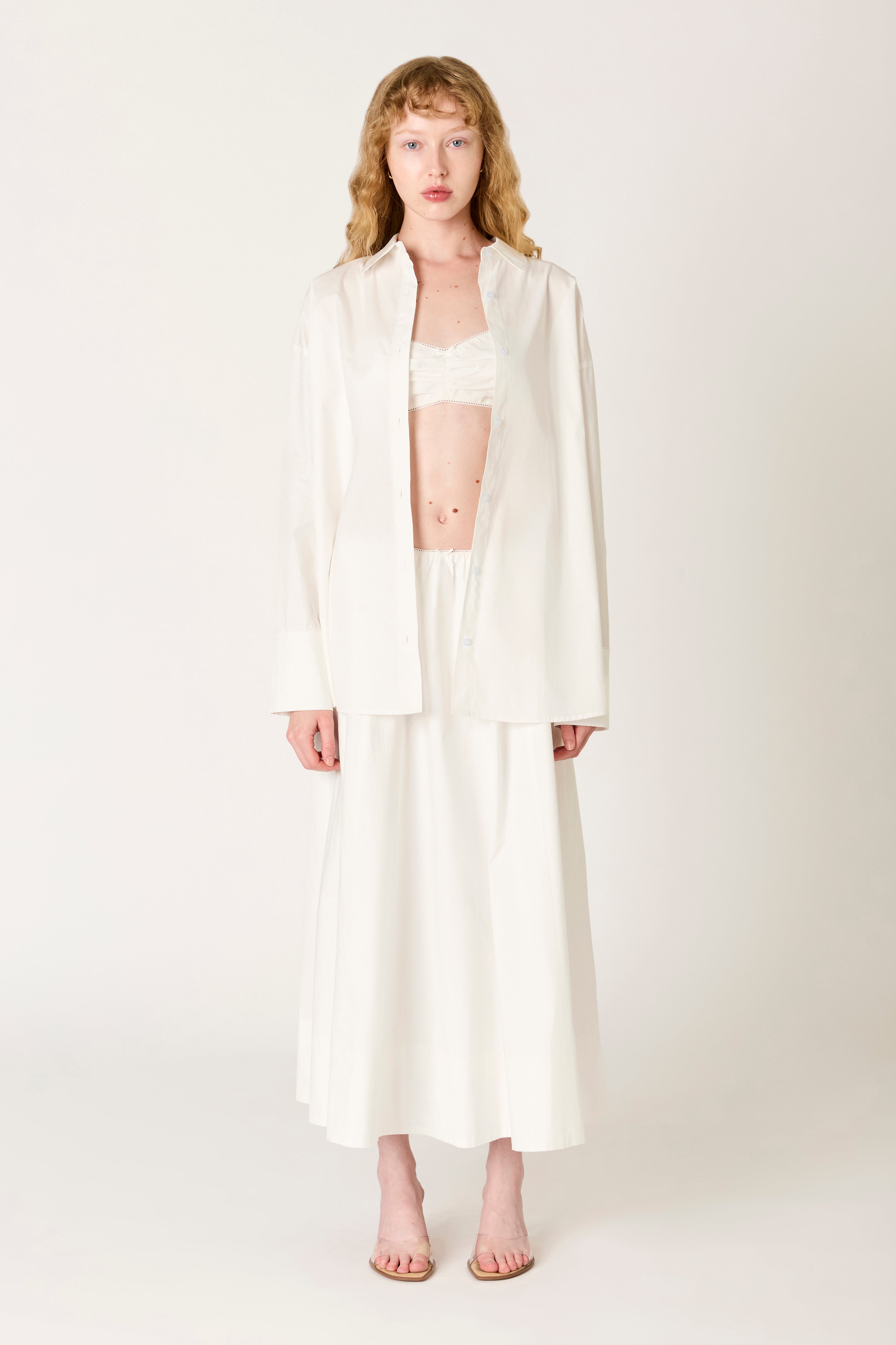 Bea Shirt in white front view