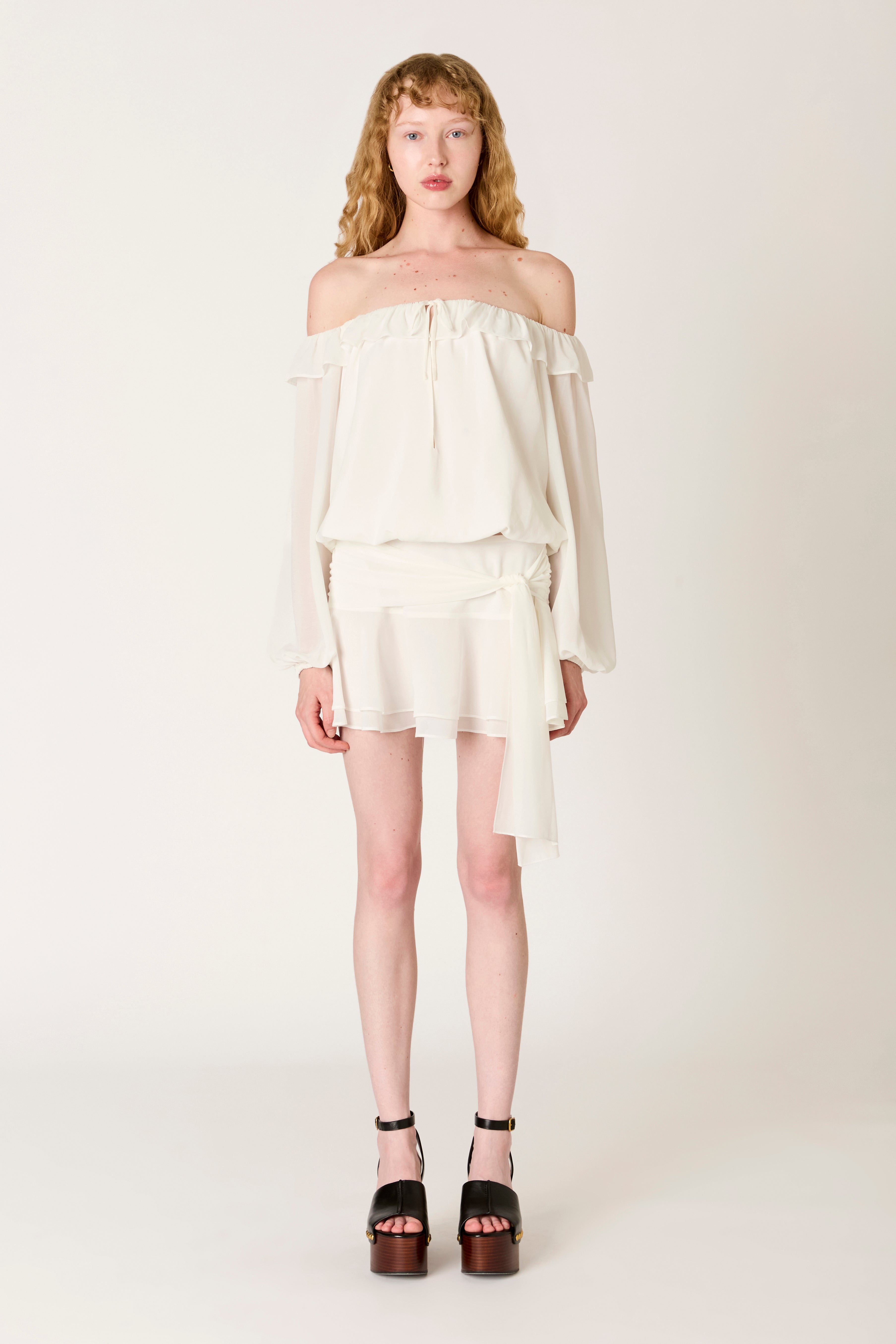 Lucero Top in white front view