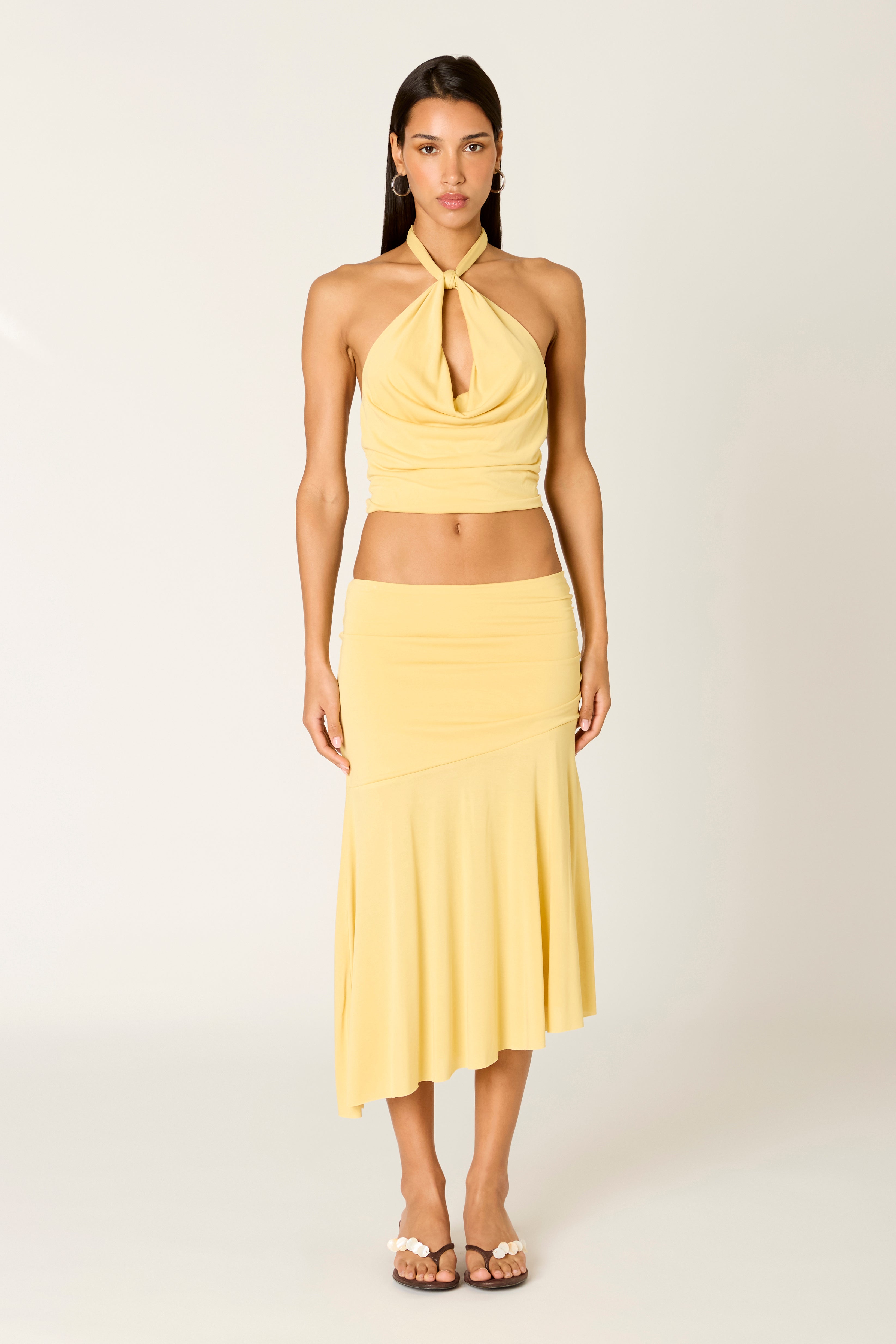 Lucia Top in maize front view