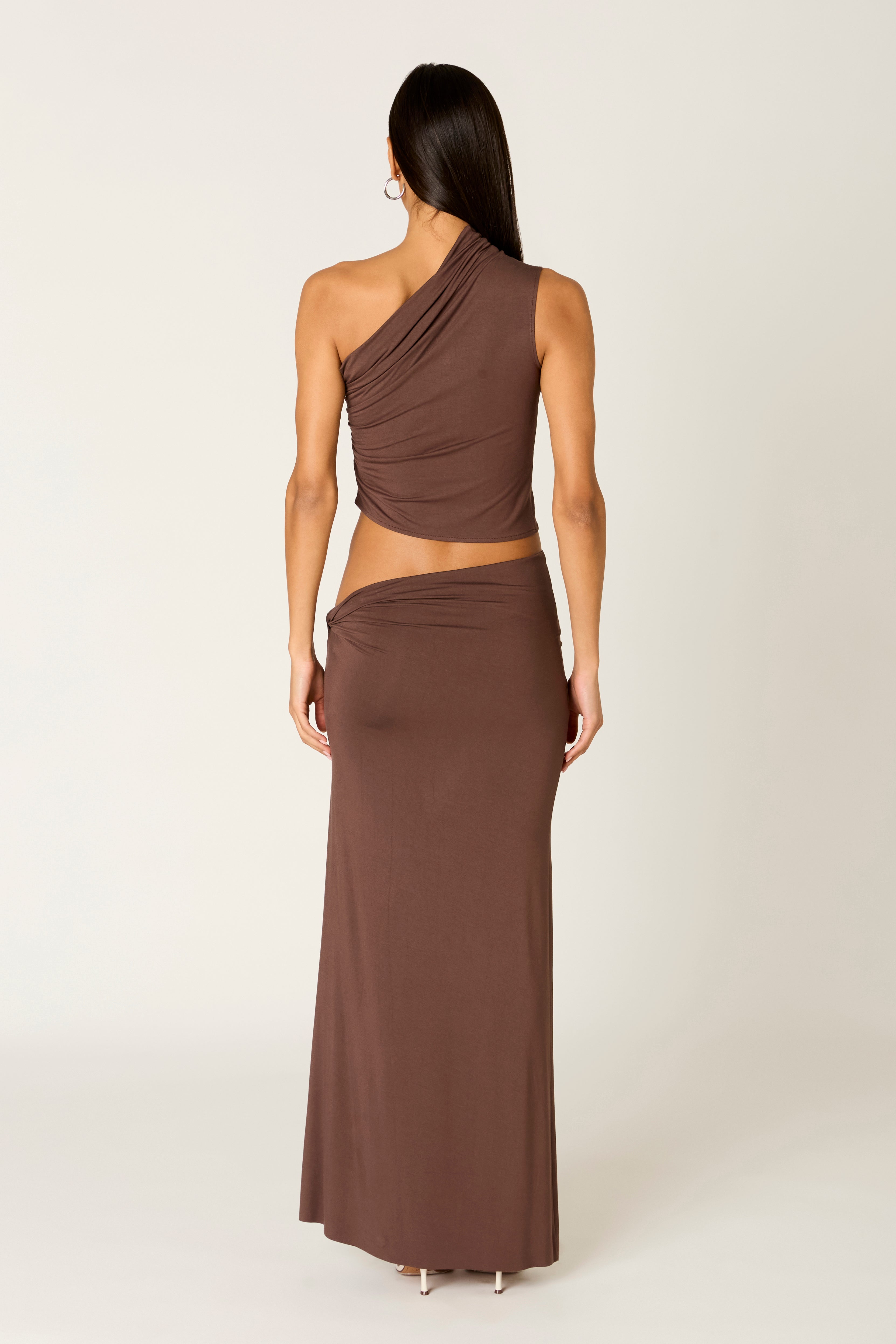 Bartolo Top in chocolate back view