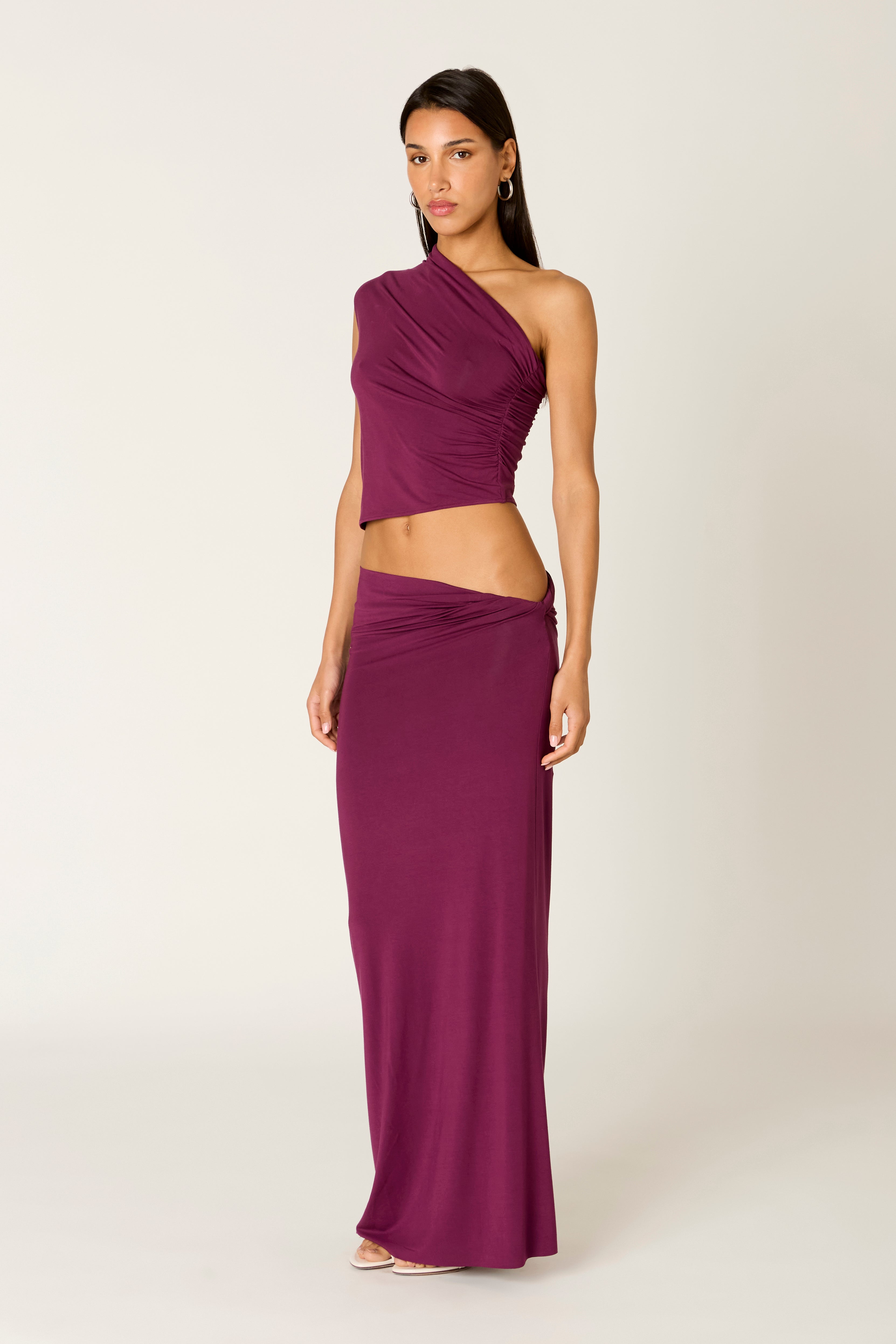 Bartolo Top in plum side view