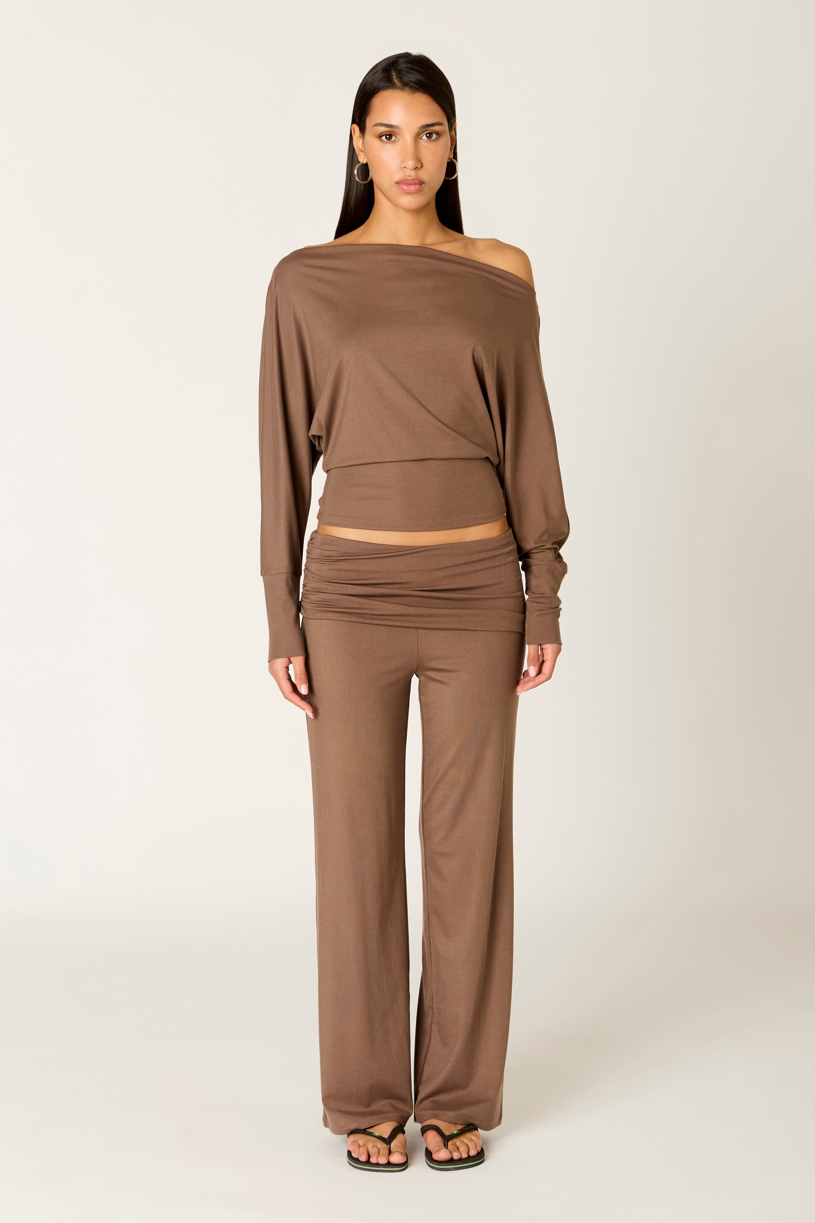 Elisabetta Top in sable front view