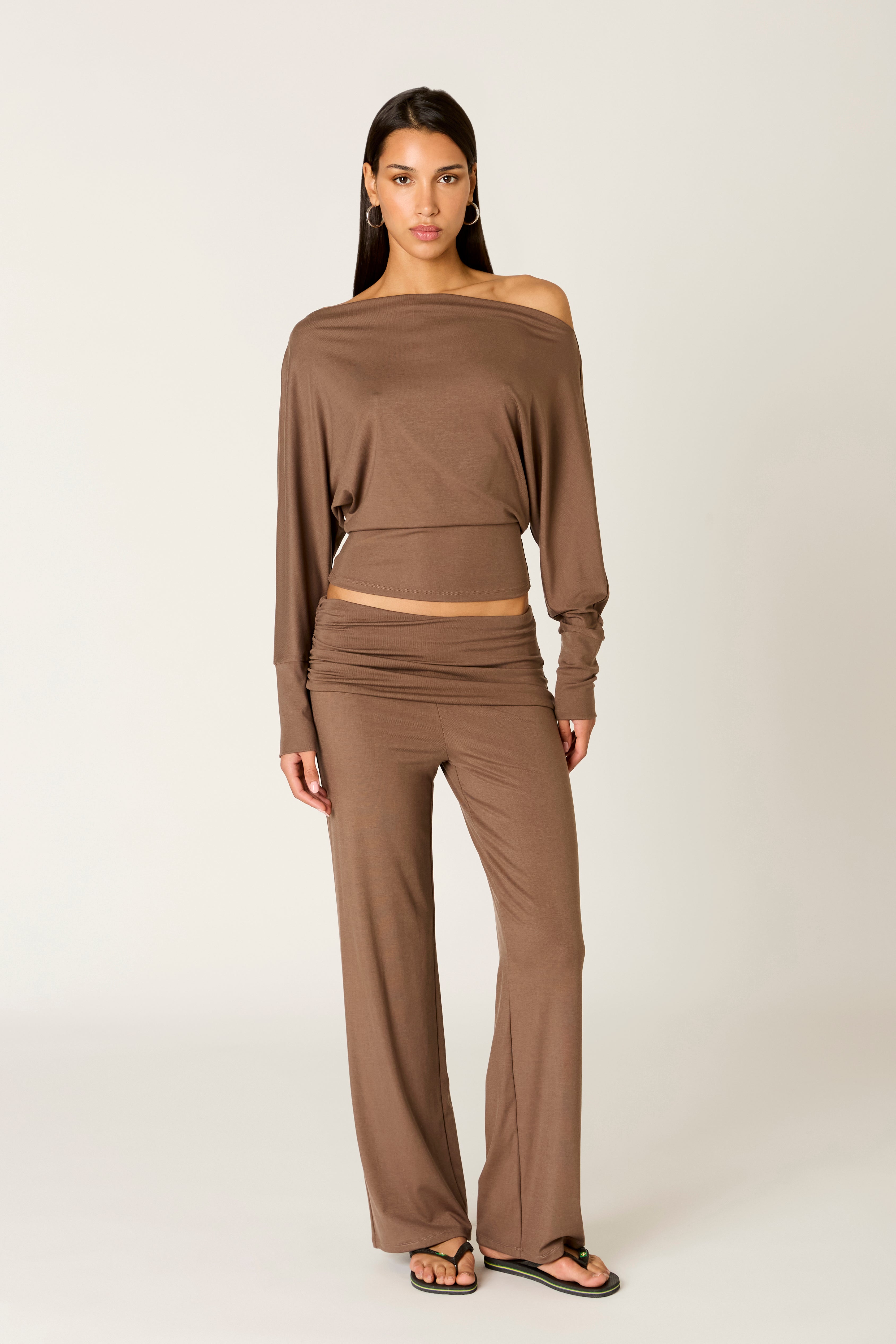 Elisabetta Top in sable front view