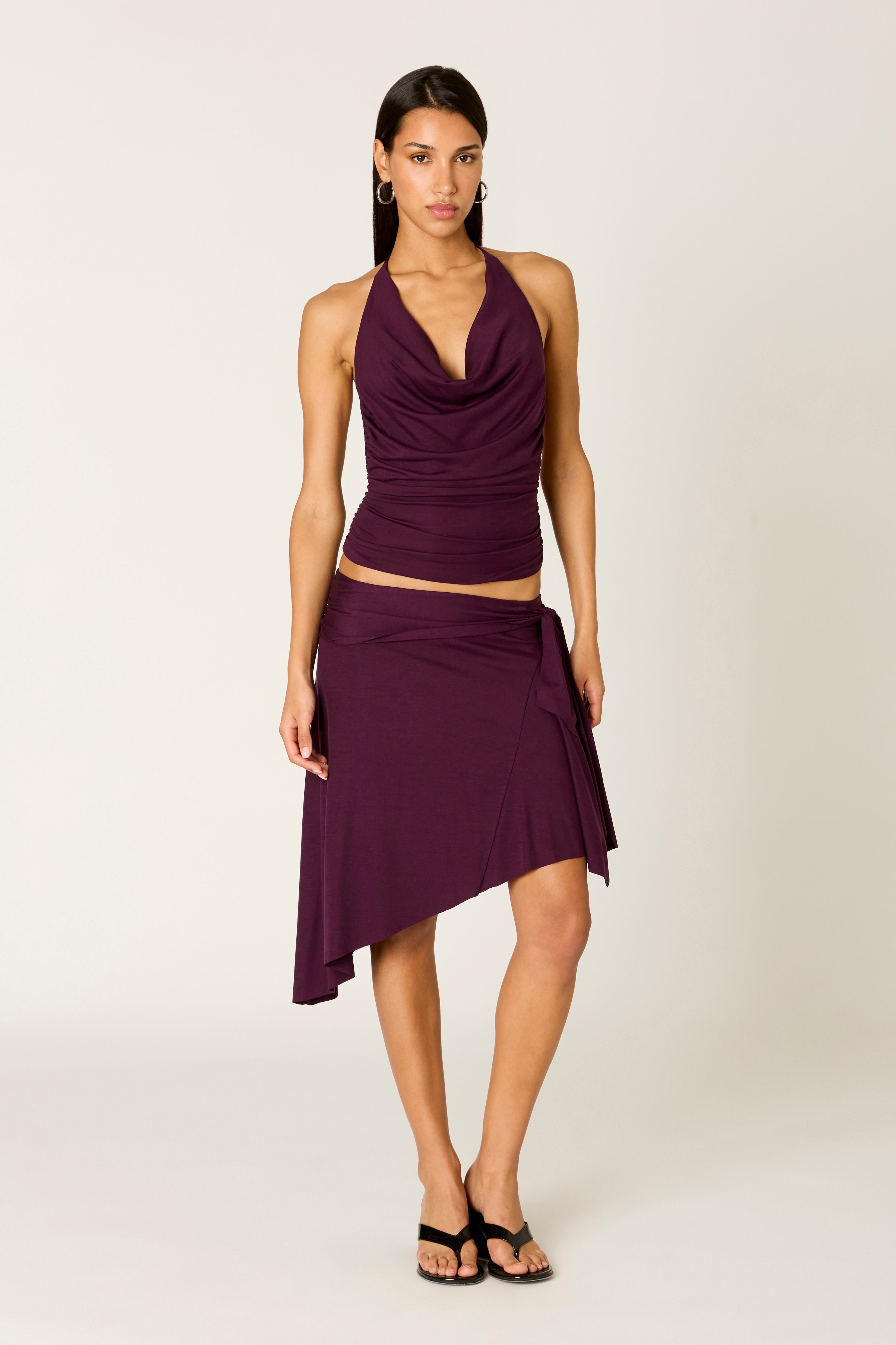 Fabrizio Top in plum front view