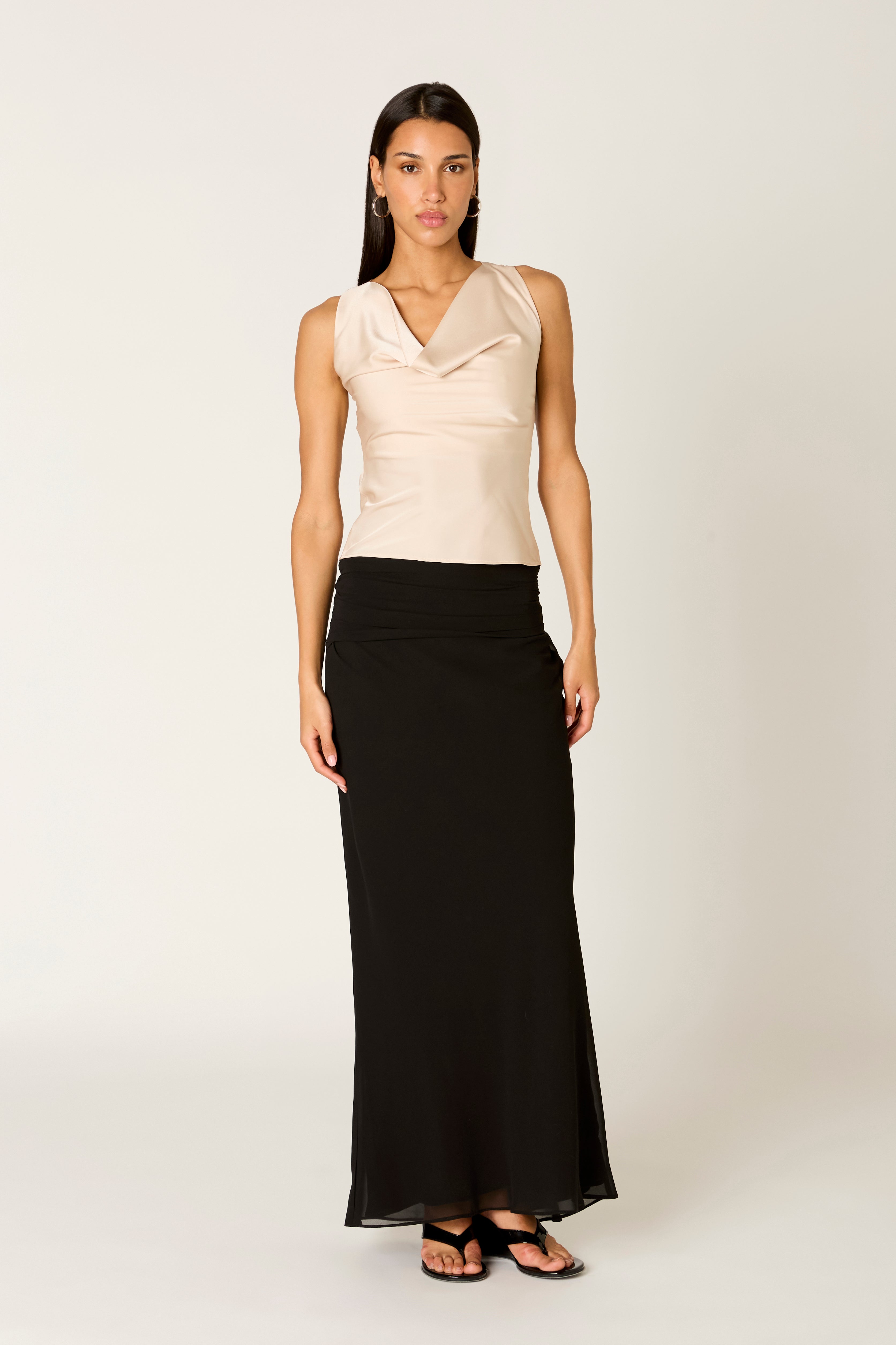 Cosimo Top in ivory front view