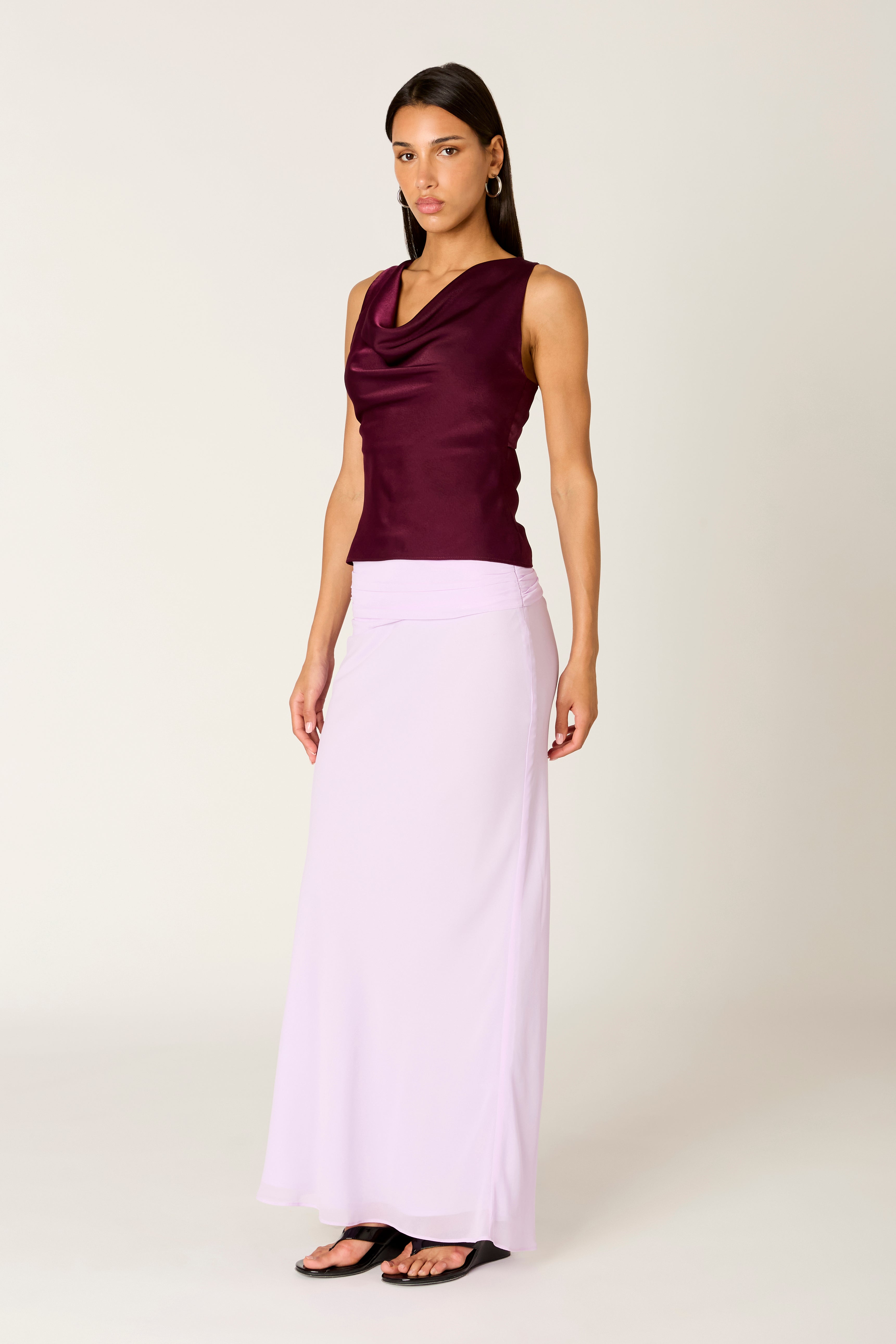 Cosimo Top in plum side view
