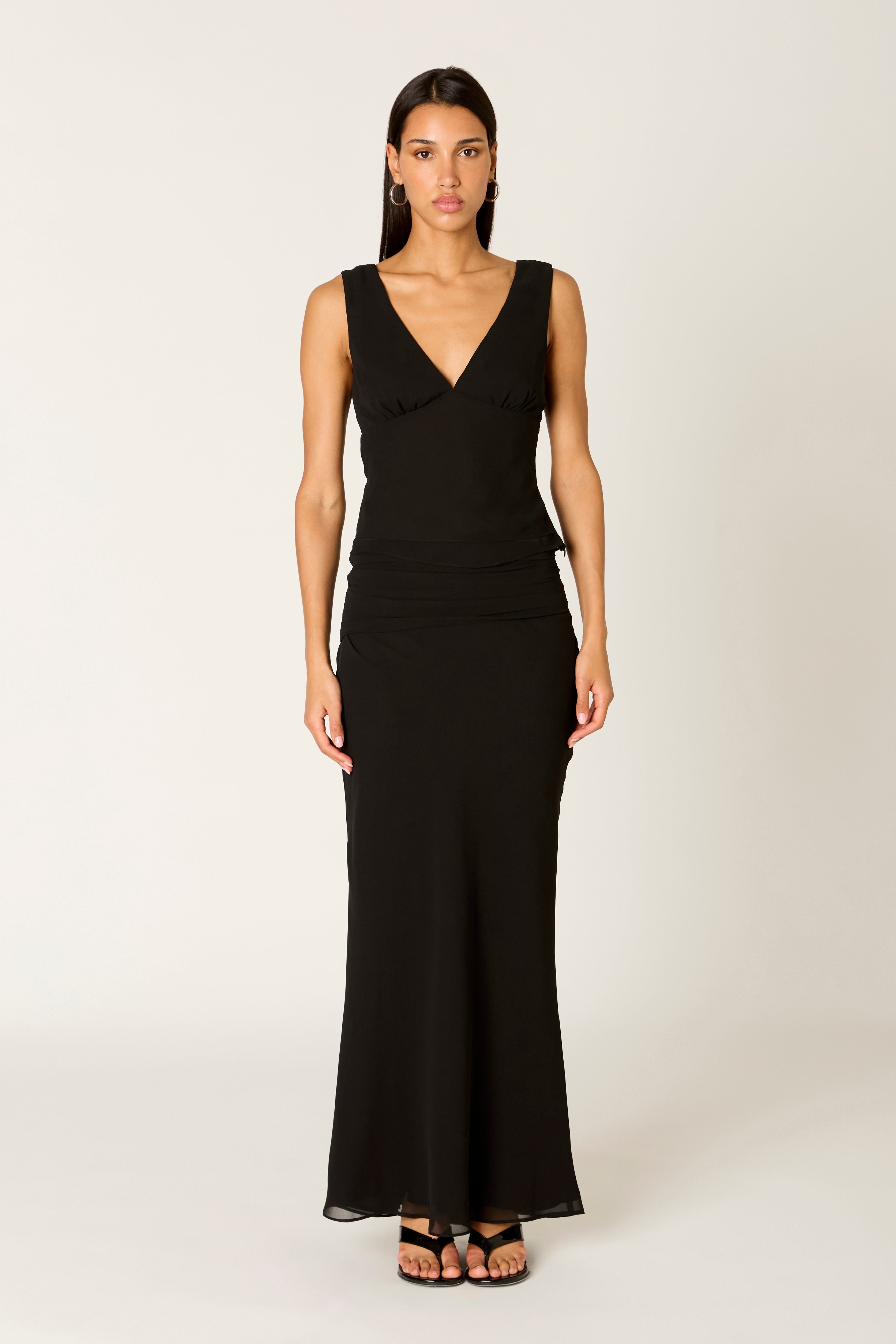 Ornella Top in black front view