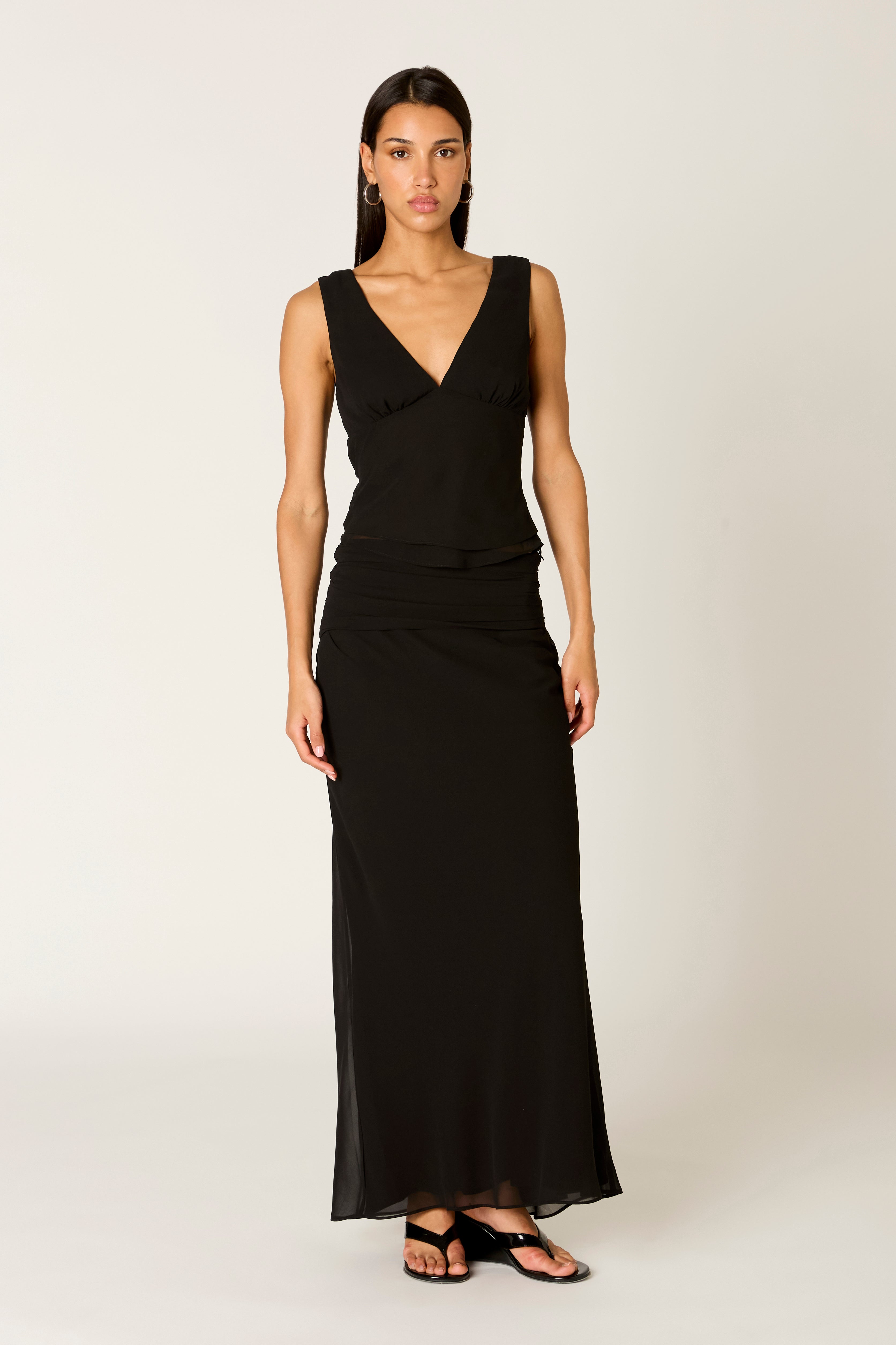 Ornella Top in black front view