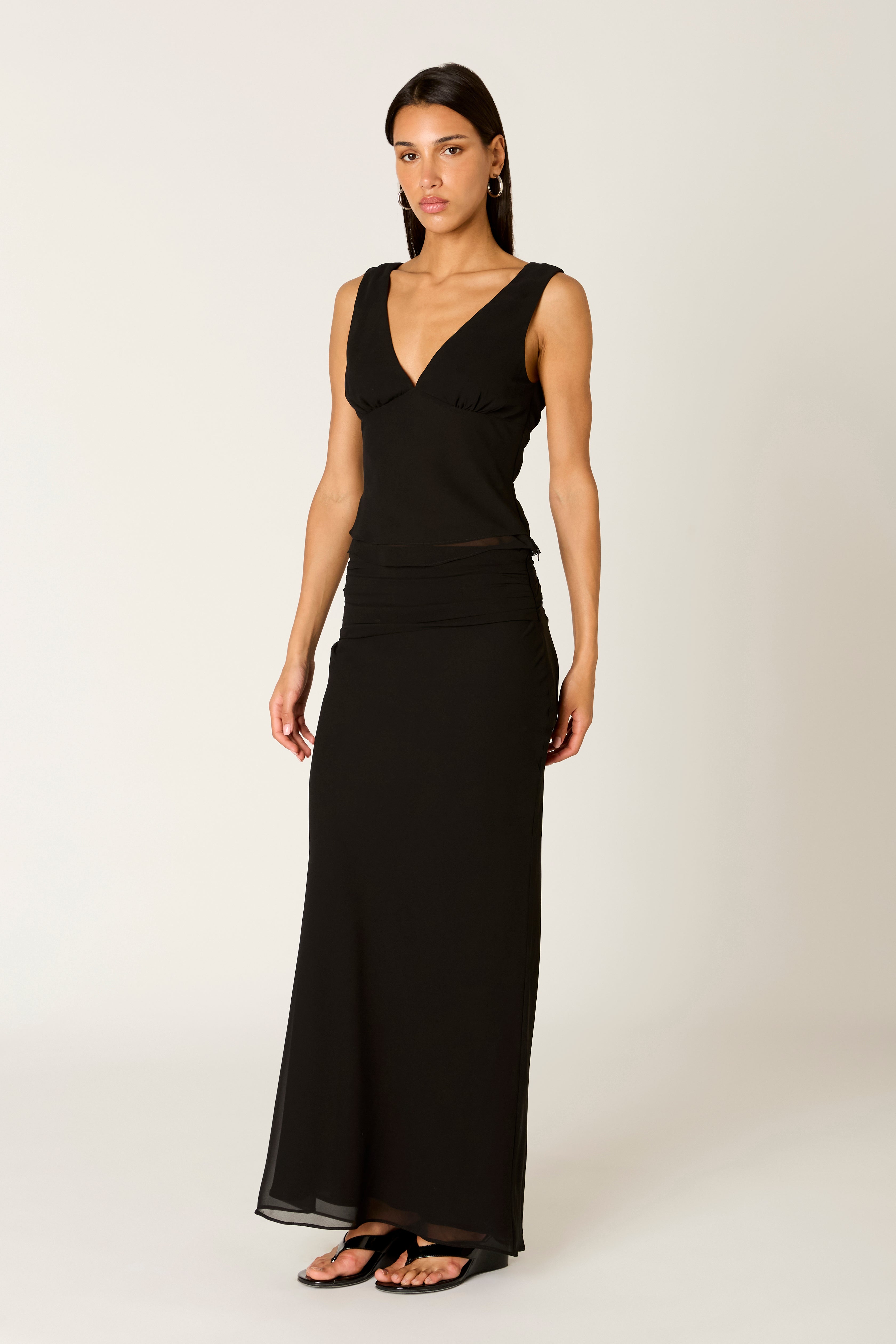 Ornella Top in black side view