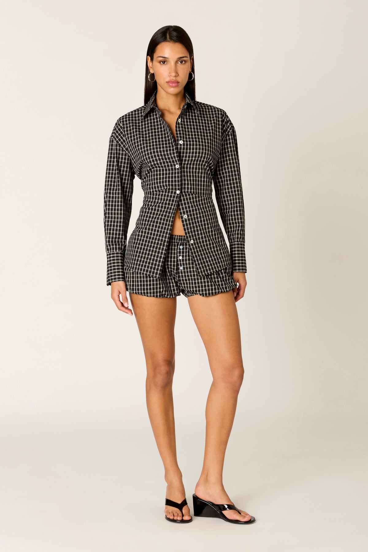 Jules Top in black front view