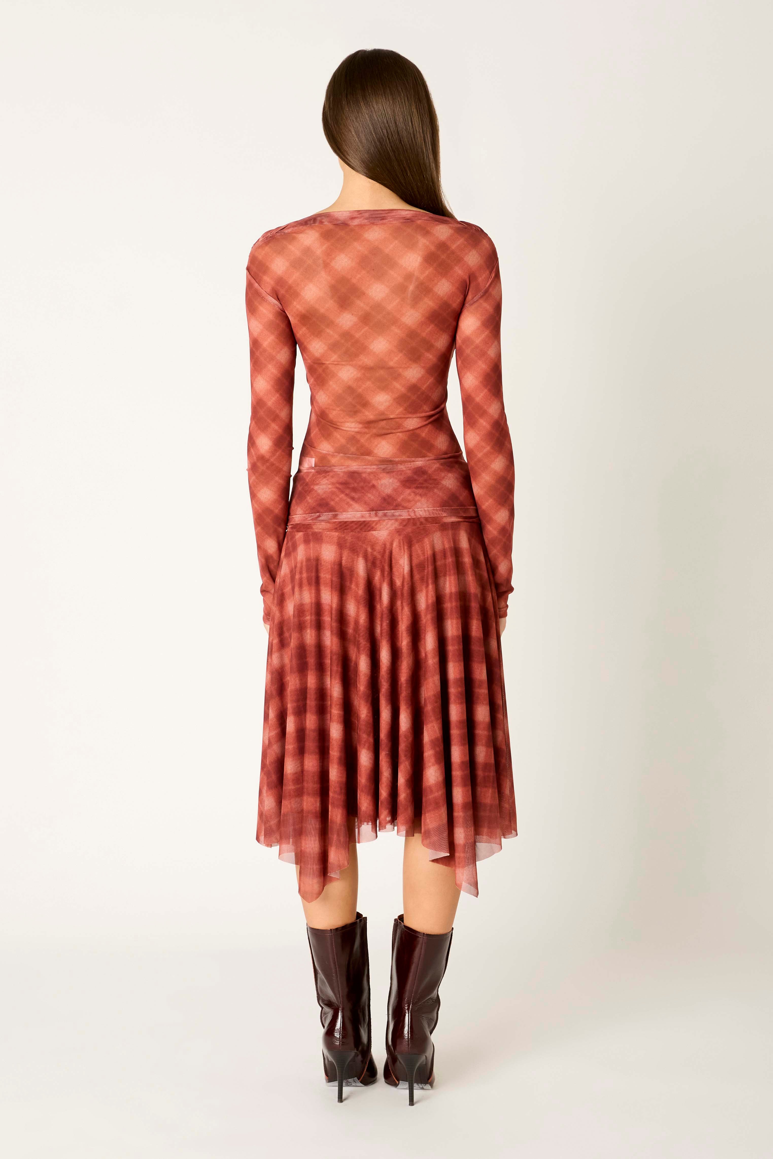 Aria Top in cinnamon back view