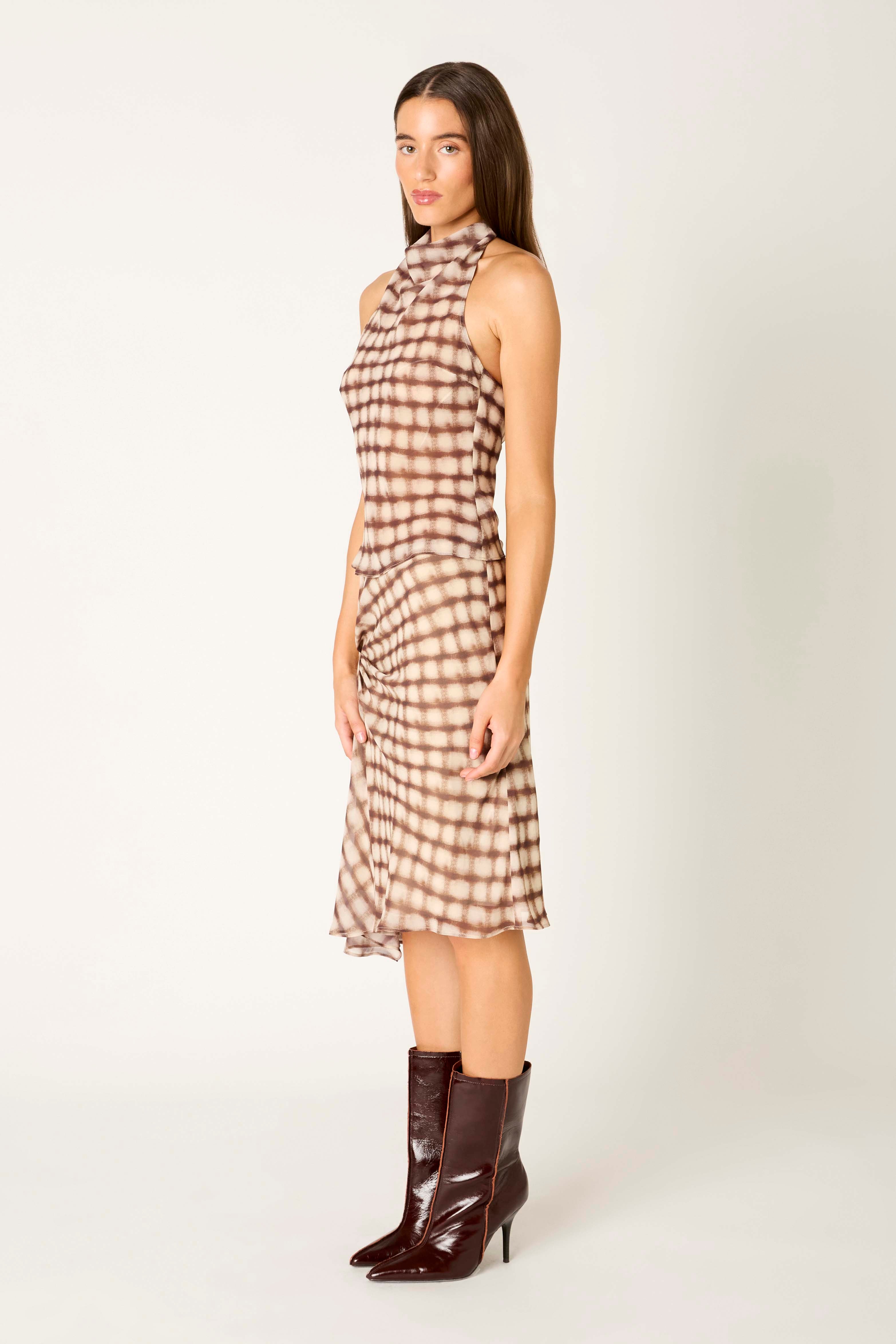 Titania Top in brown side view
