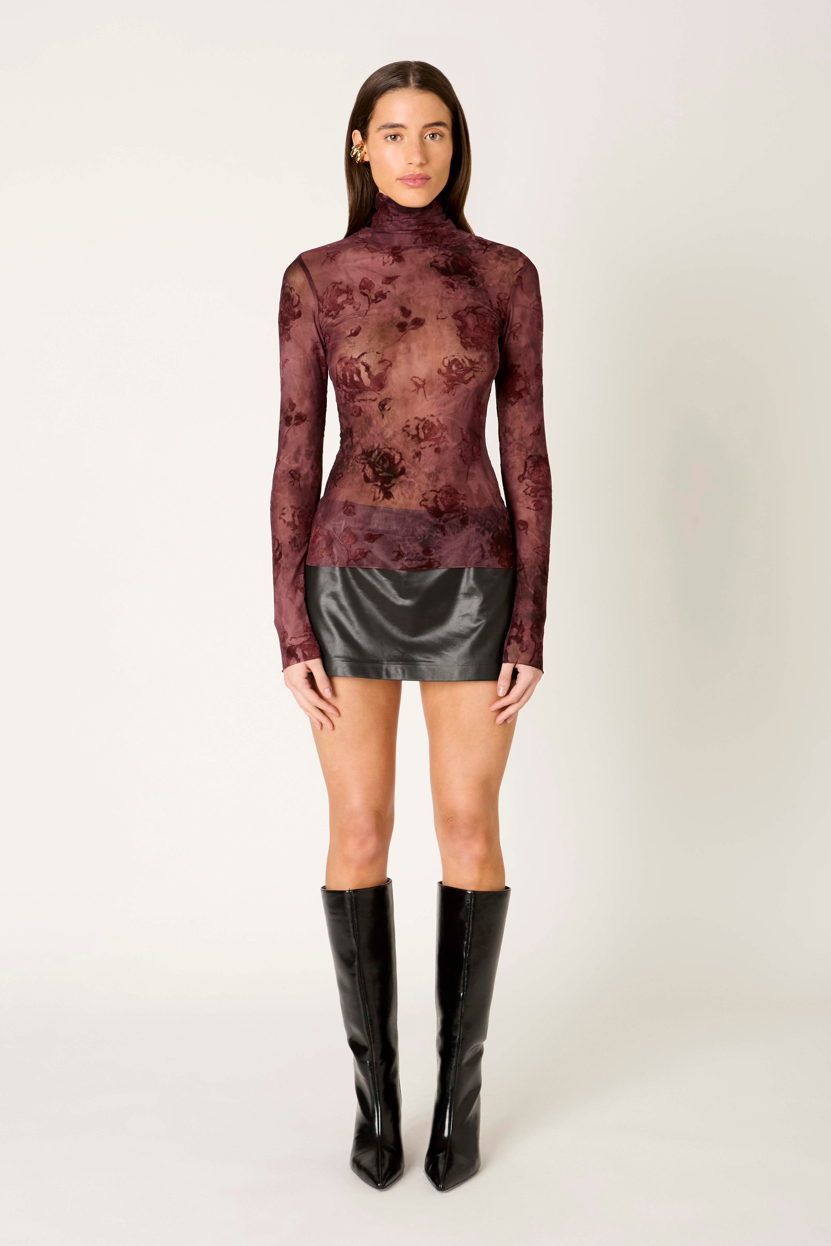 Ophelia Top in berry front view